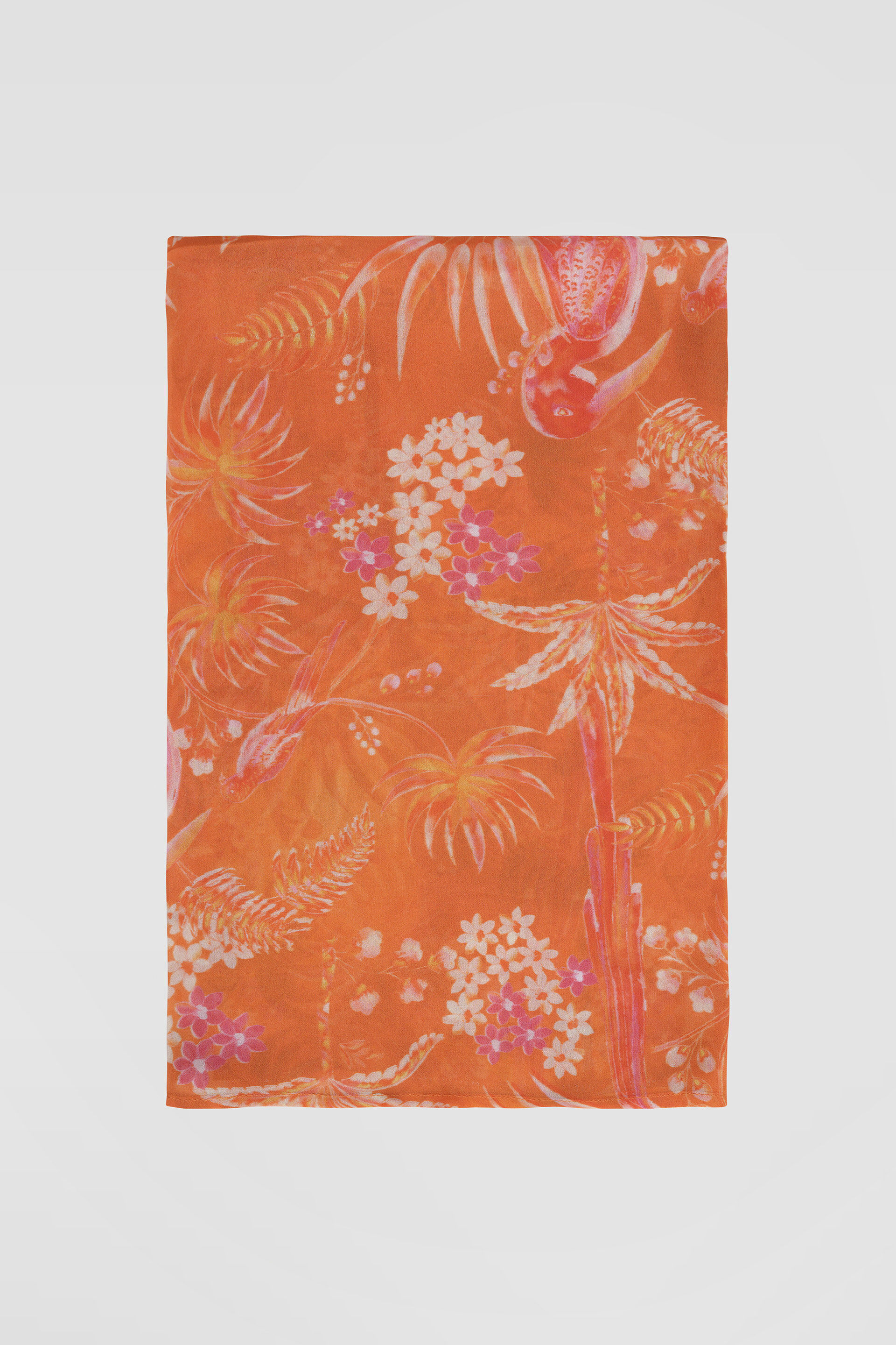 Magic Magpies Saree Set - Orange, Orange, image 4