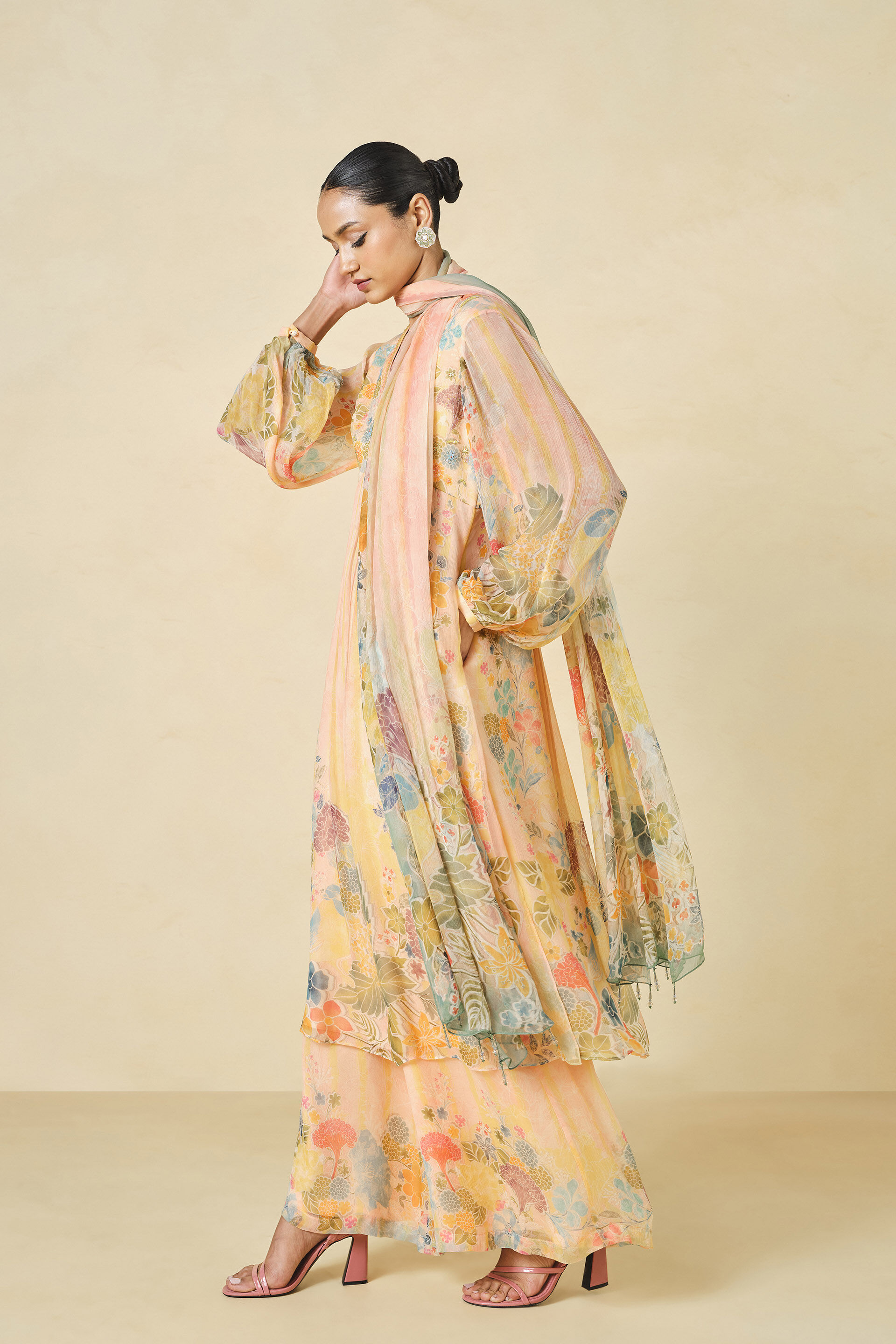 Morcan Printed Suit Set - Blush, Blush, image 2
