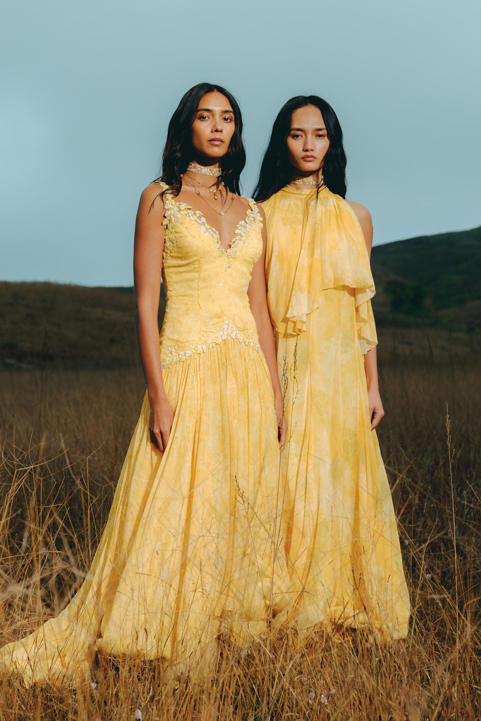 Sora Bemberg Dress - Yellow