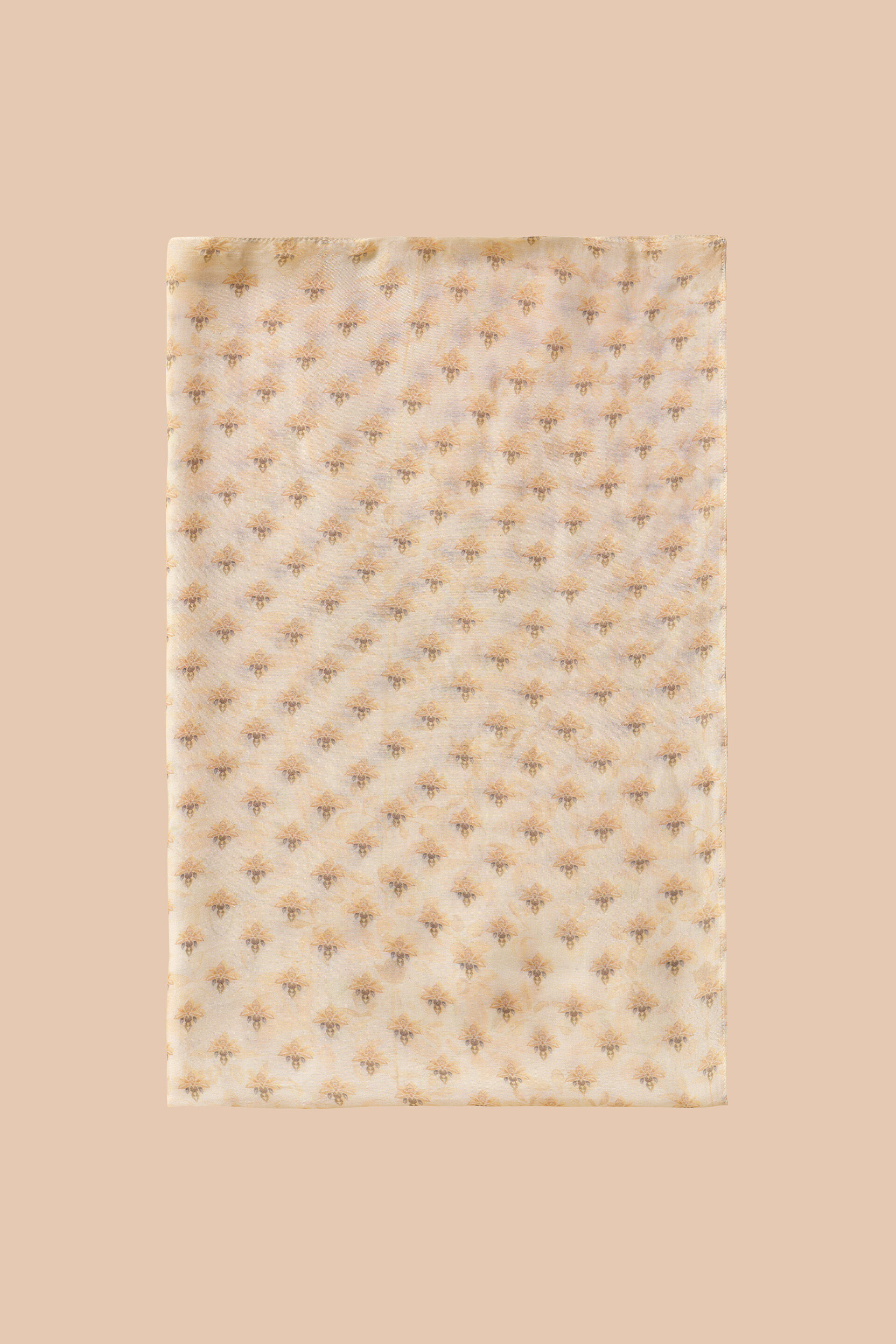 Vanora Printed Saree - Cream, Cream, image 10