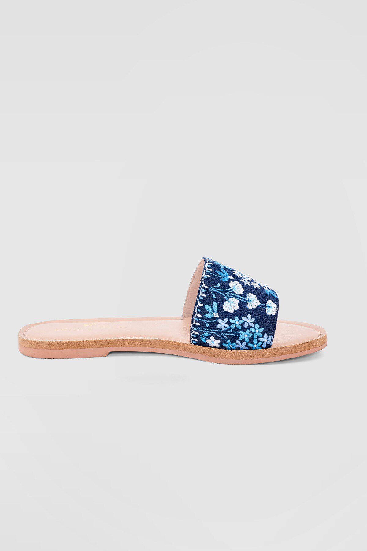 Aranyaa Sliders - Navy Blue, Navy Blue, image 3