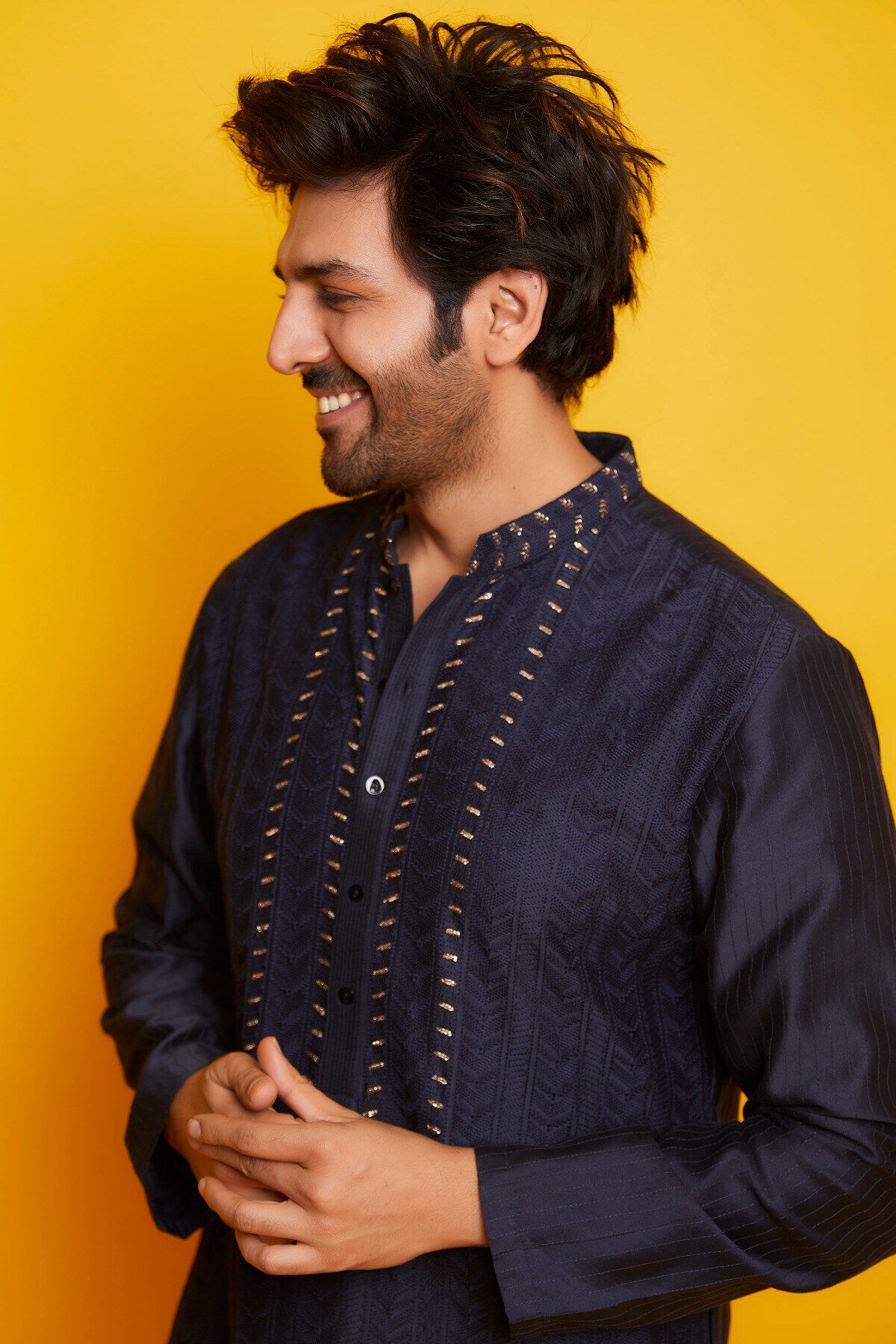 2 - Kaiser Kurta - Navy Blue, image 2