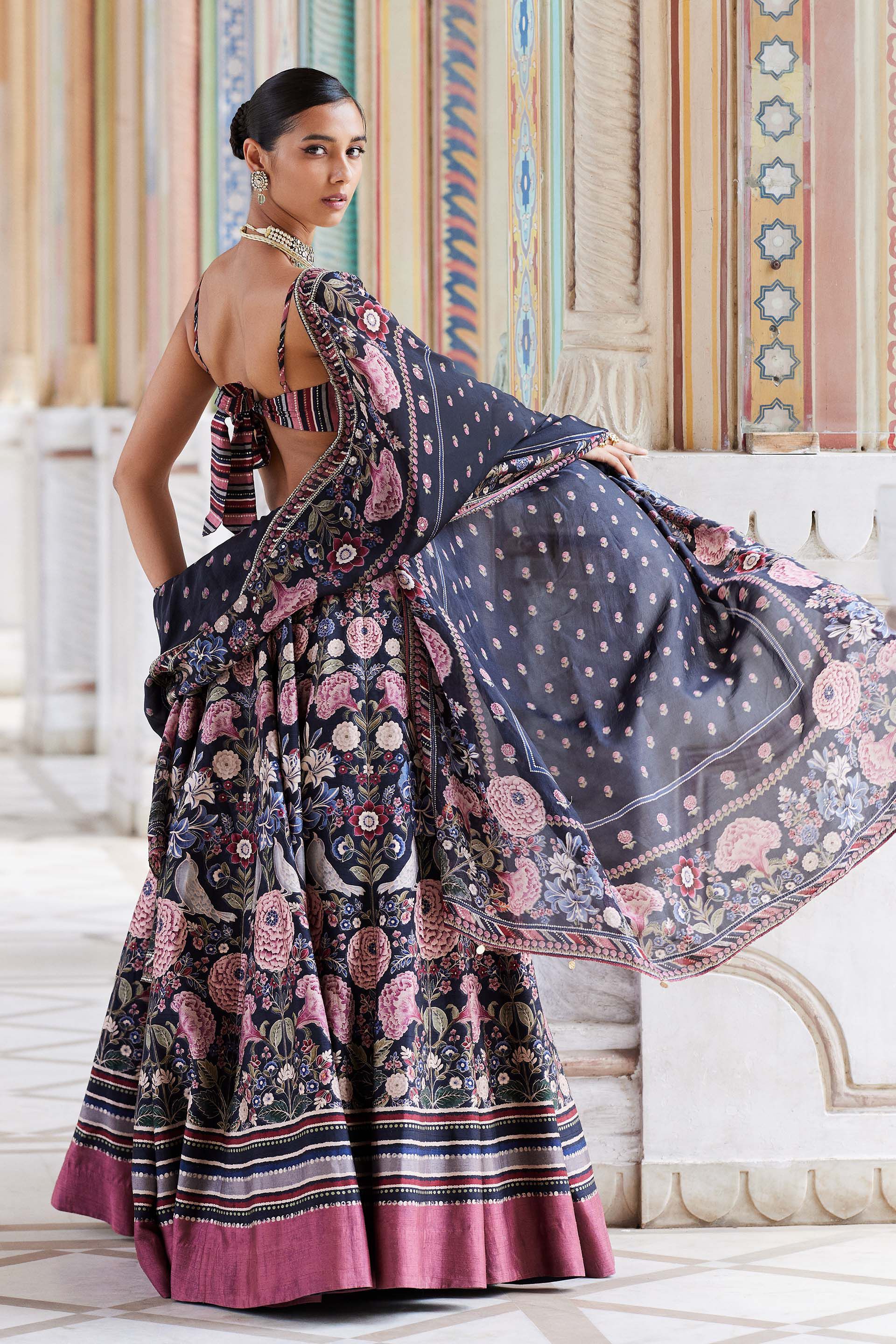 Shimaz Lehenga - Black