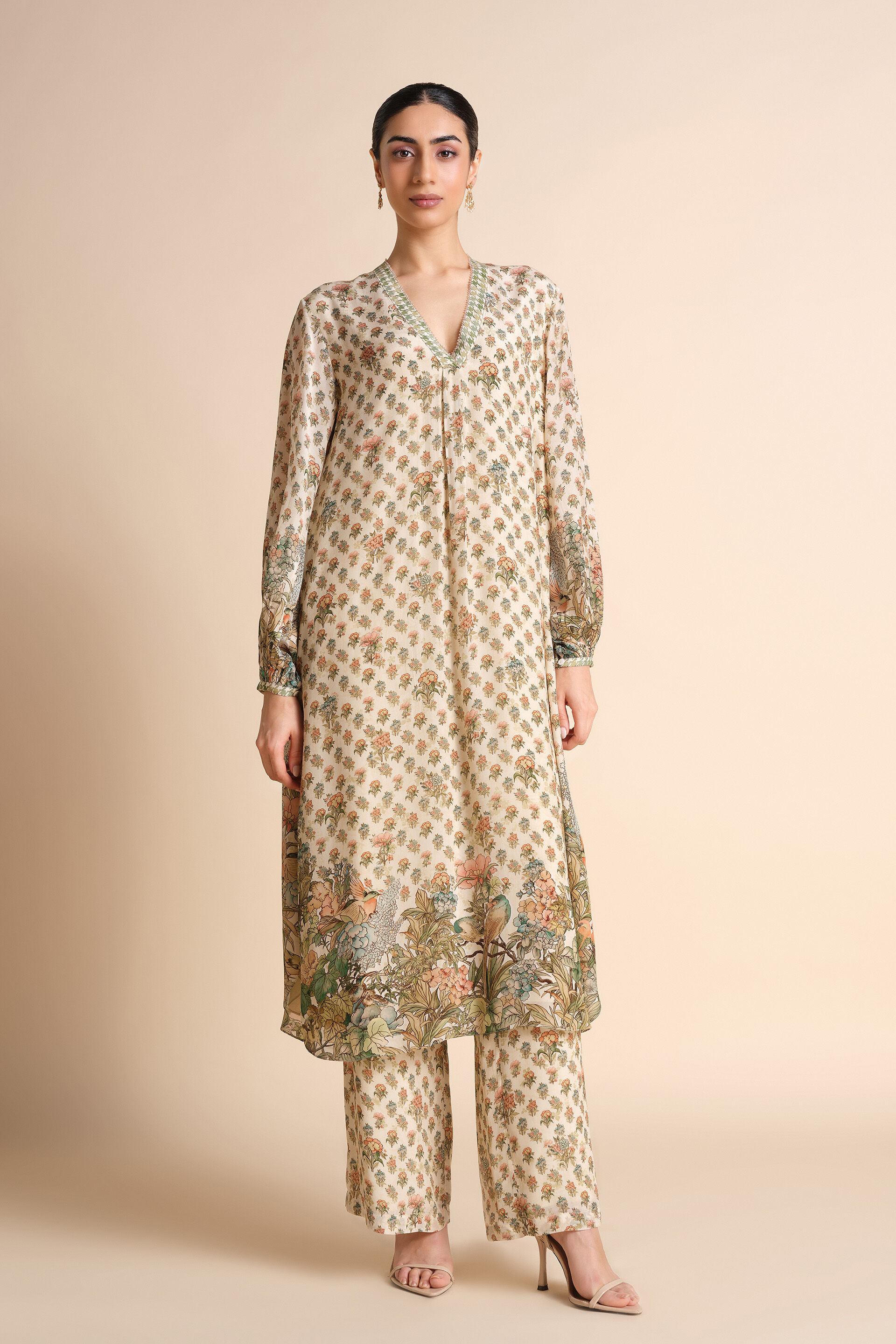 Liana Kurta Set - Ivory, Ivory, image 1