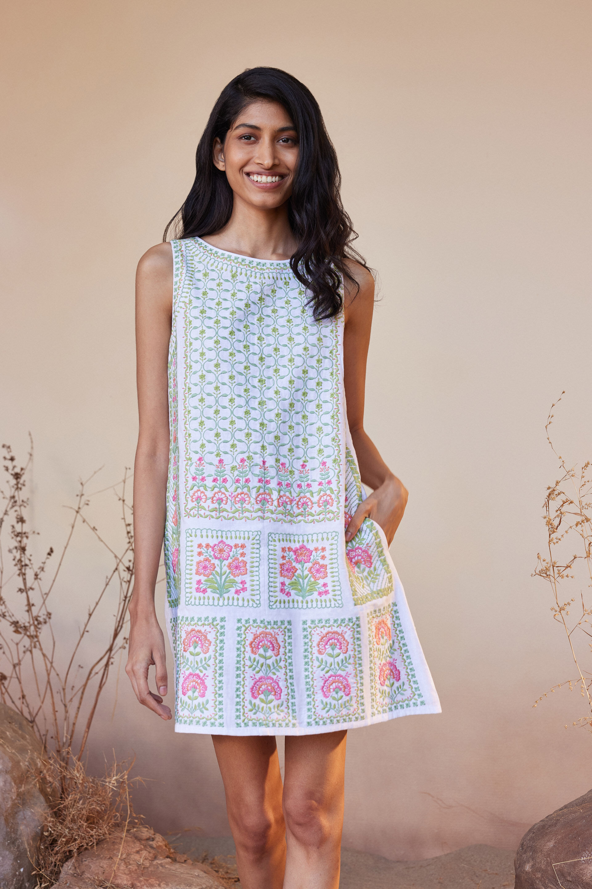 Luna Dress - White, White, image 4