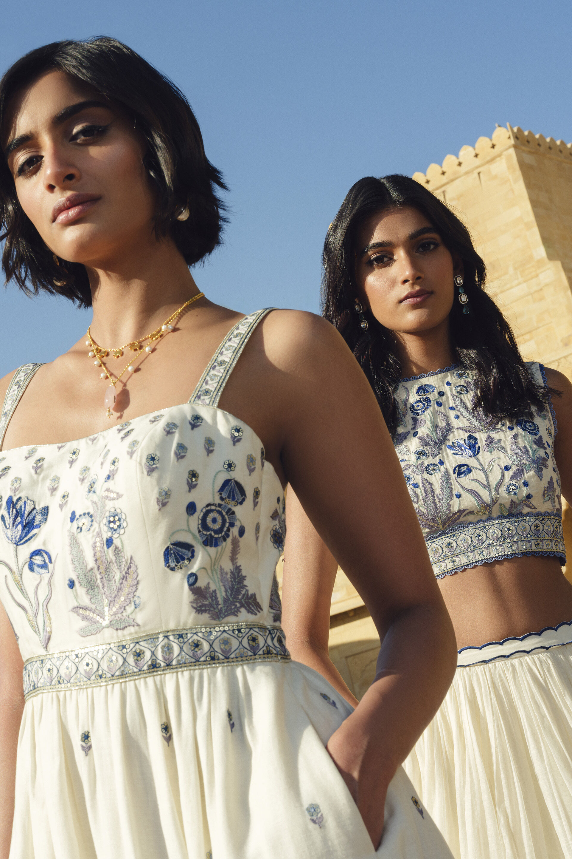 Emalia Embroidered Linen Dress - Natural, Natural, image 7