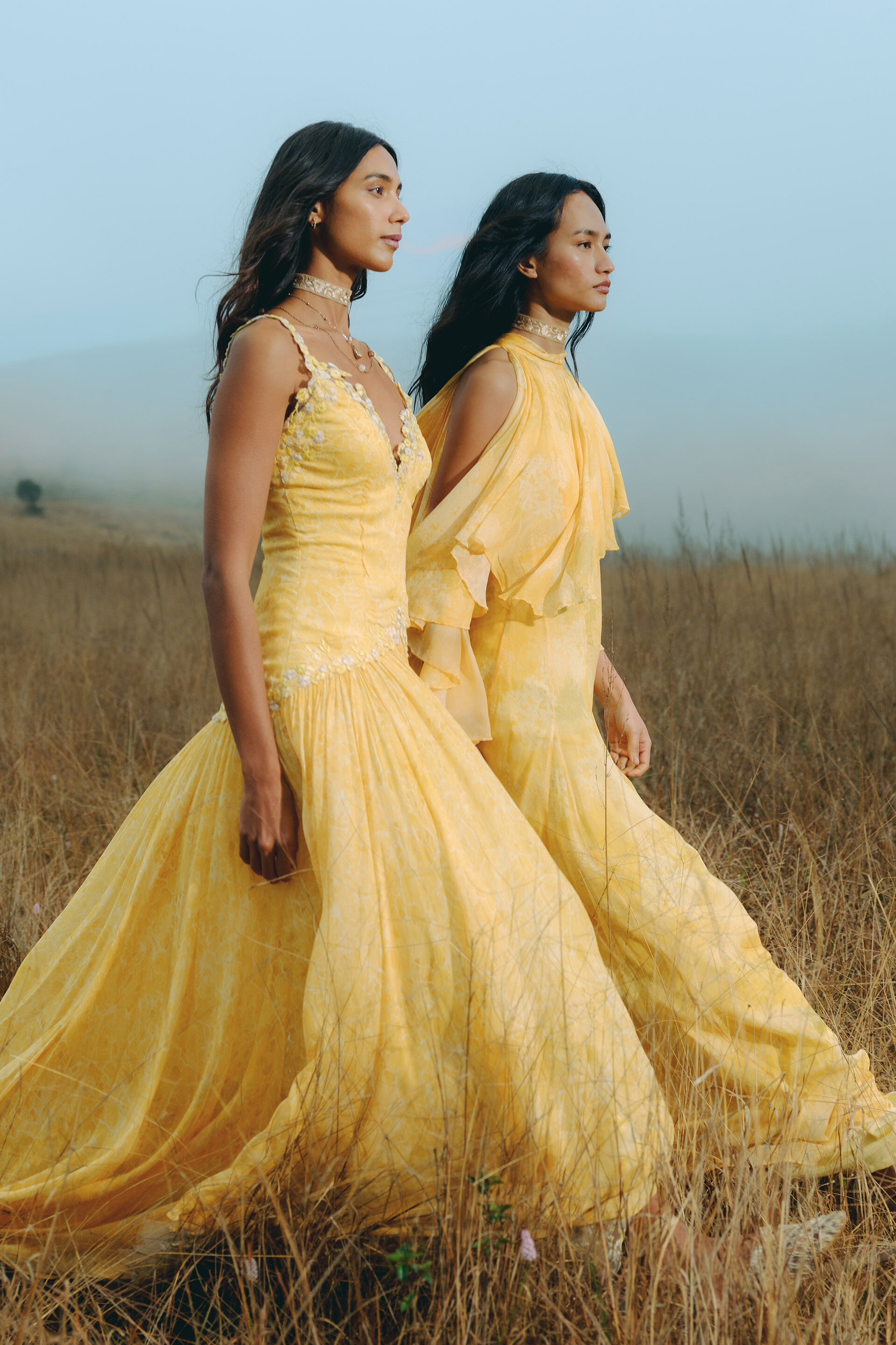 Sora Bemberg Gown - Yellow, Yellow, image 4
