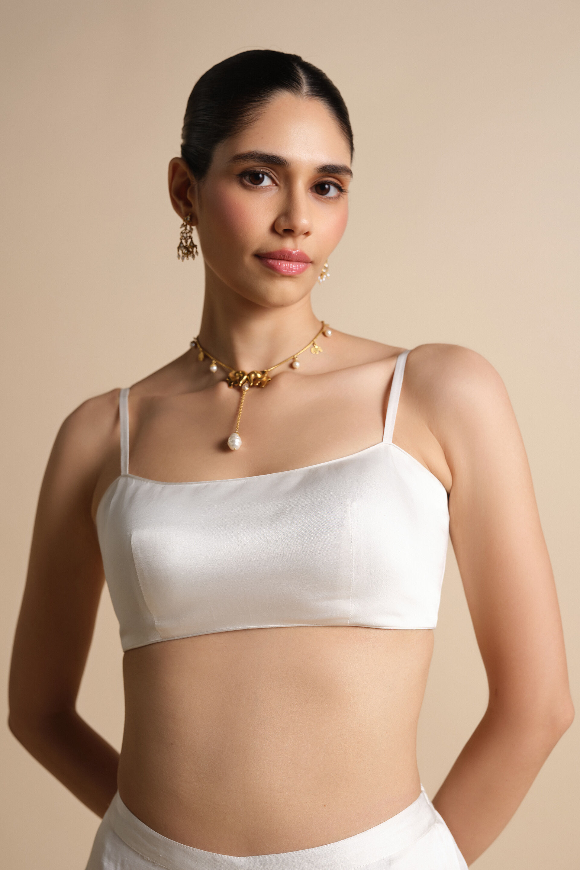 Amra Embroidered Palazzo Set - Natural, Natural, image 12