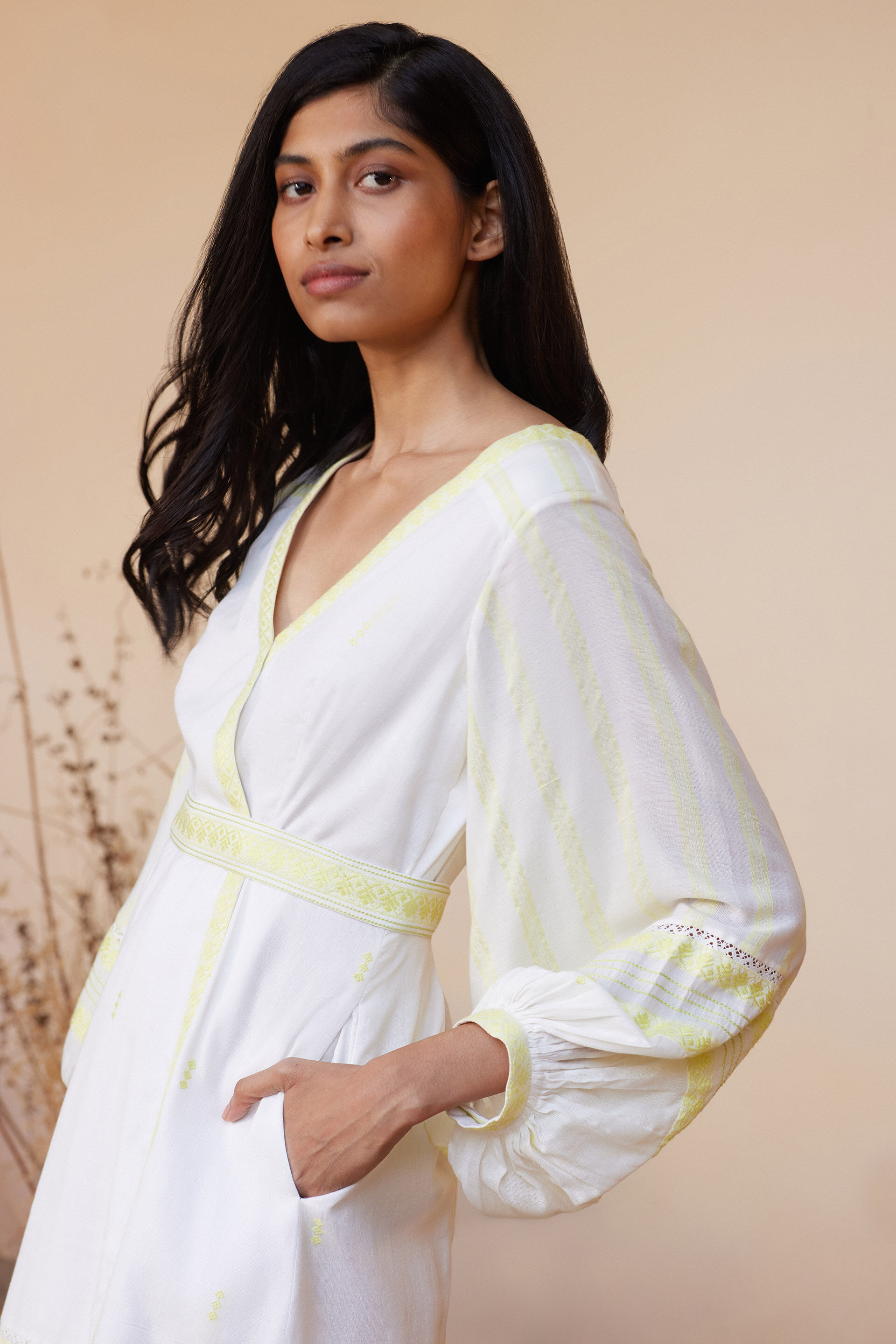 Umika Dress - Lime, Lime, image 4