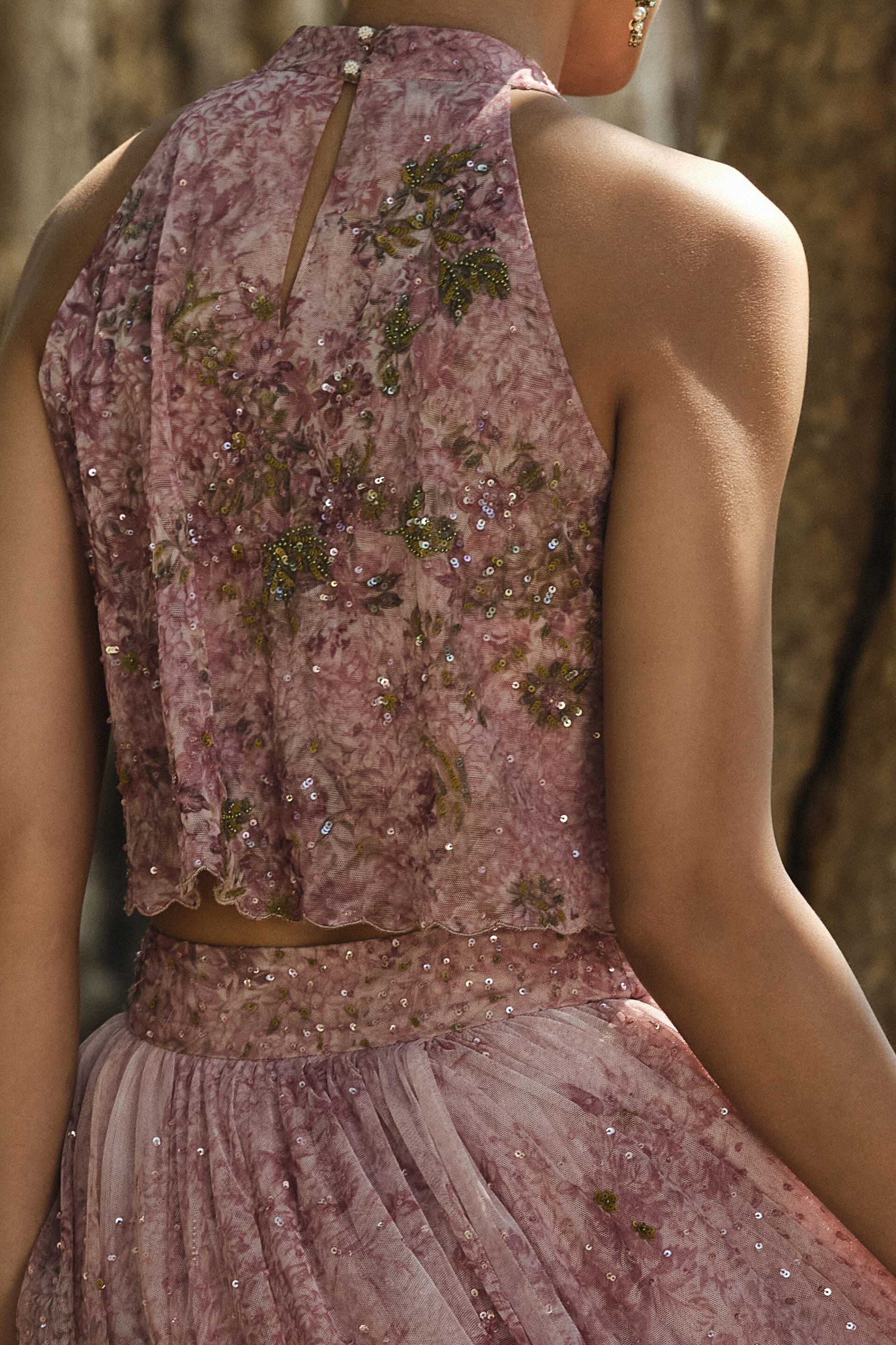 Seraphim Embroidered Skirt Set - Blush, Blush, image 7