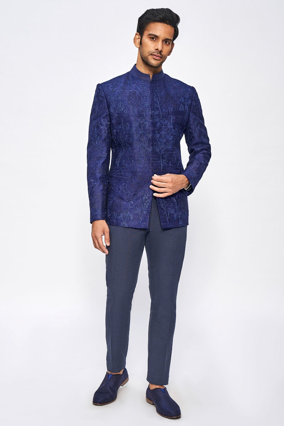 1 - Hanzal Bandhgala &ndash; Navy Blue, image 1