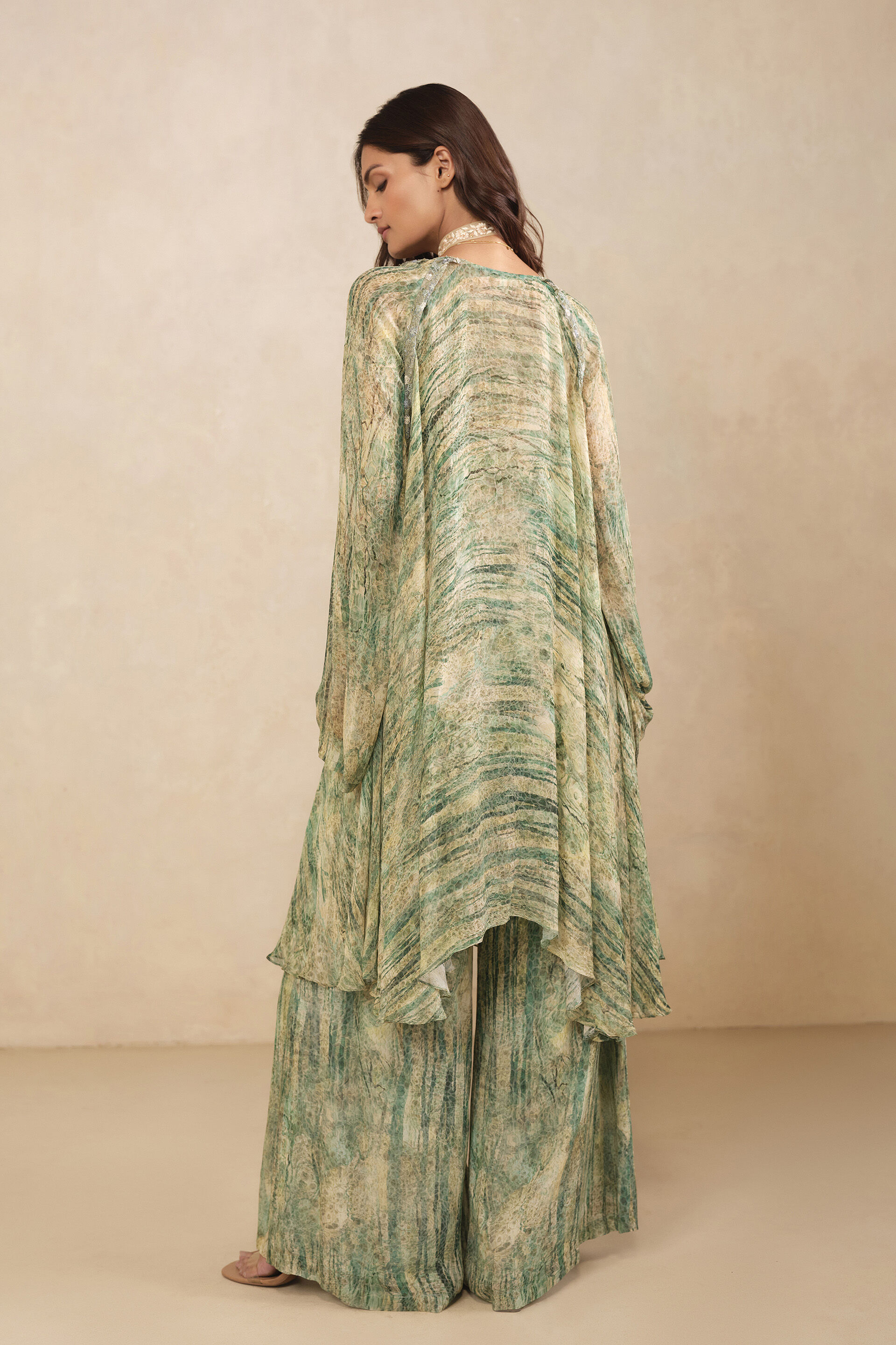 Umi Bemberg Kurta Set - Green, Green, image 2
