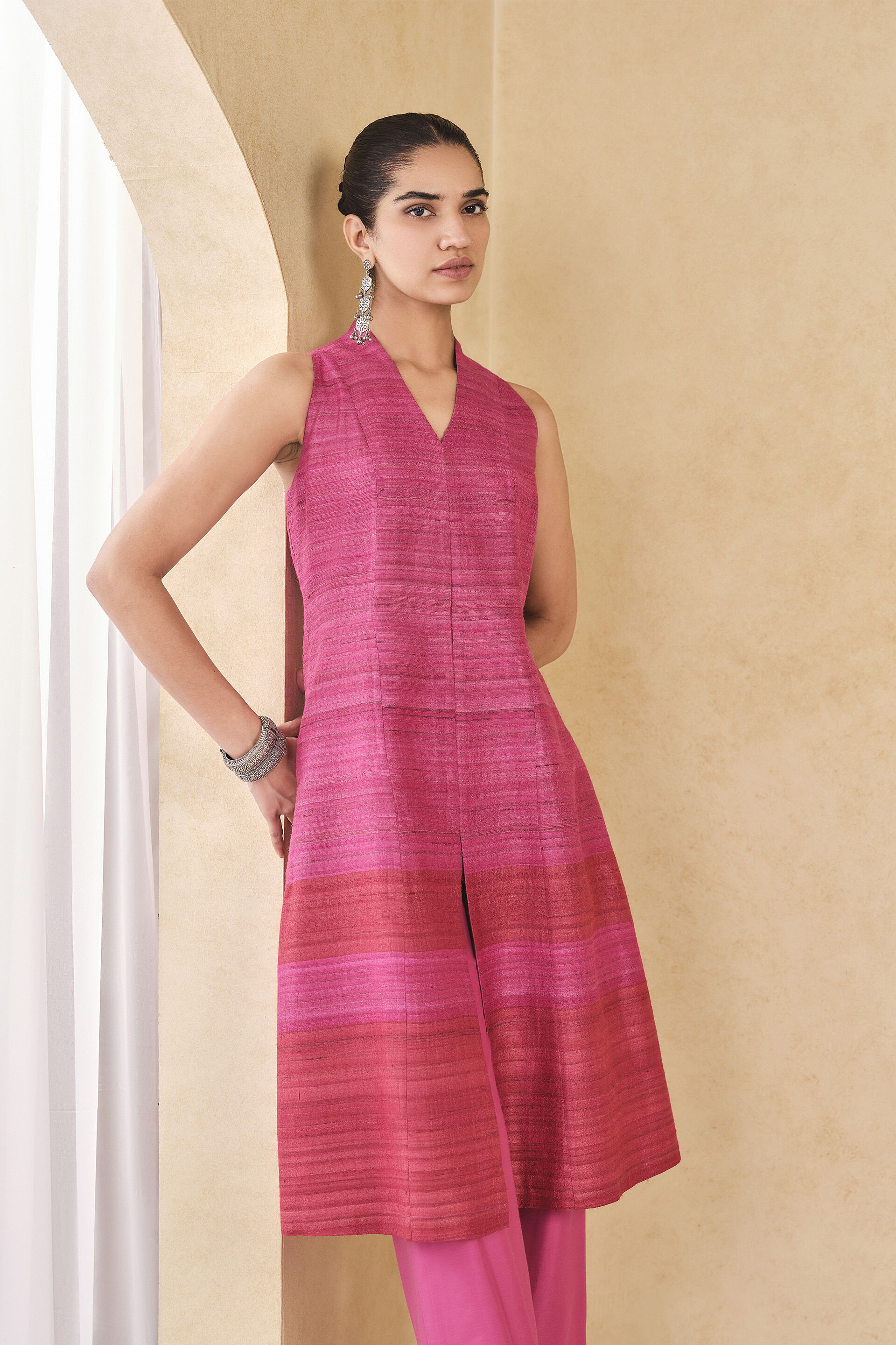 Kirabo Silk Co-ord - Pink, Pink, image 4