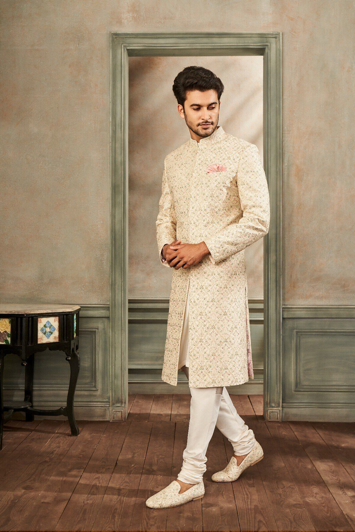 2 - Kunsh Sherwani &ndash; Ivory, image 2