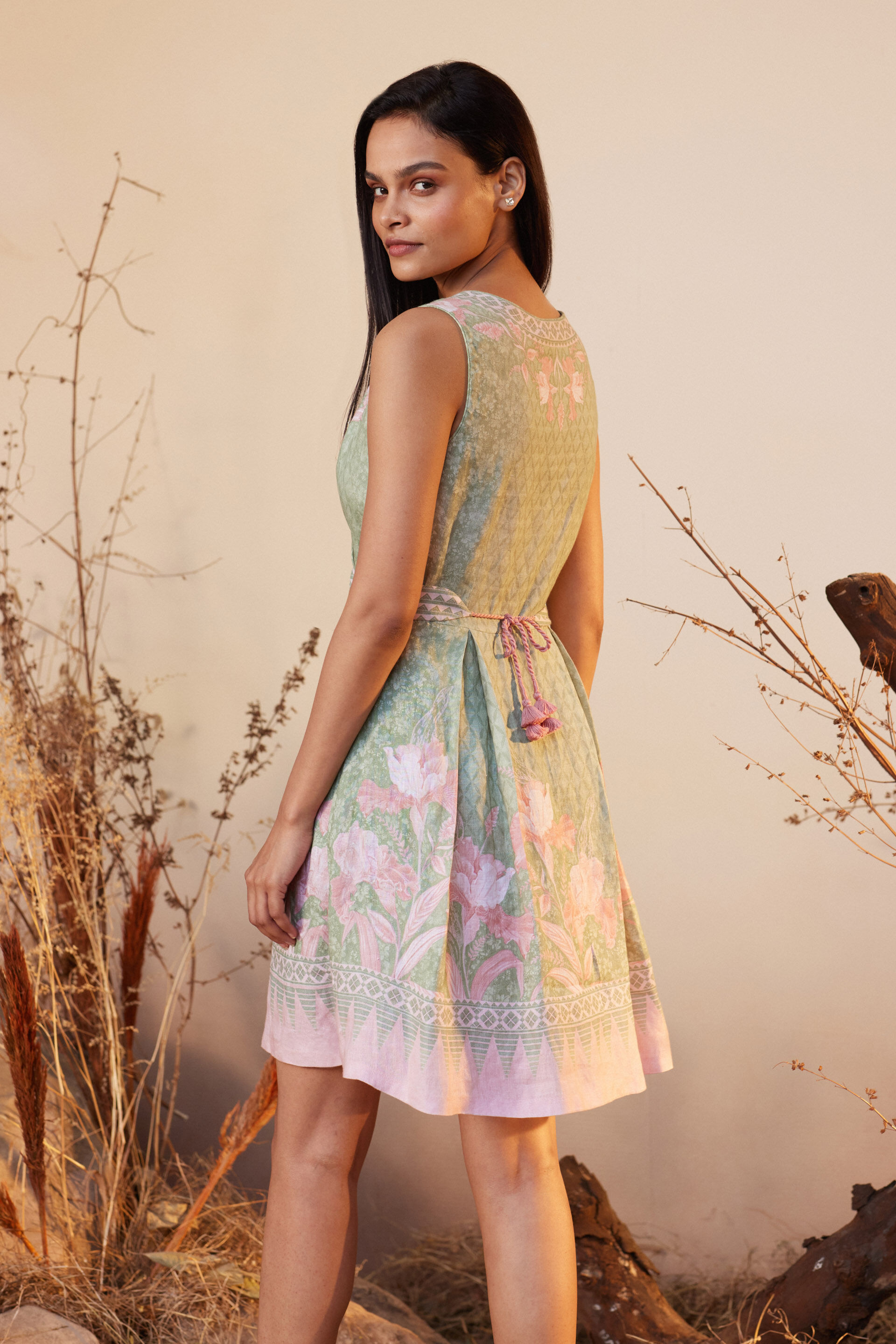 Floriana Dress - Sage, Sage, image 4