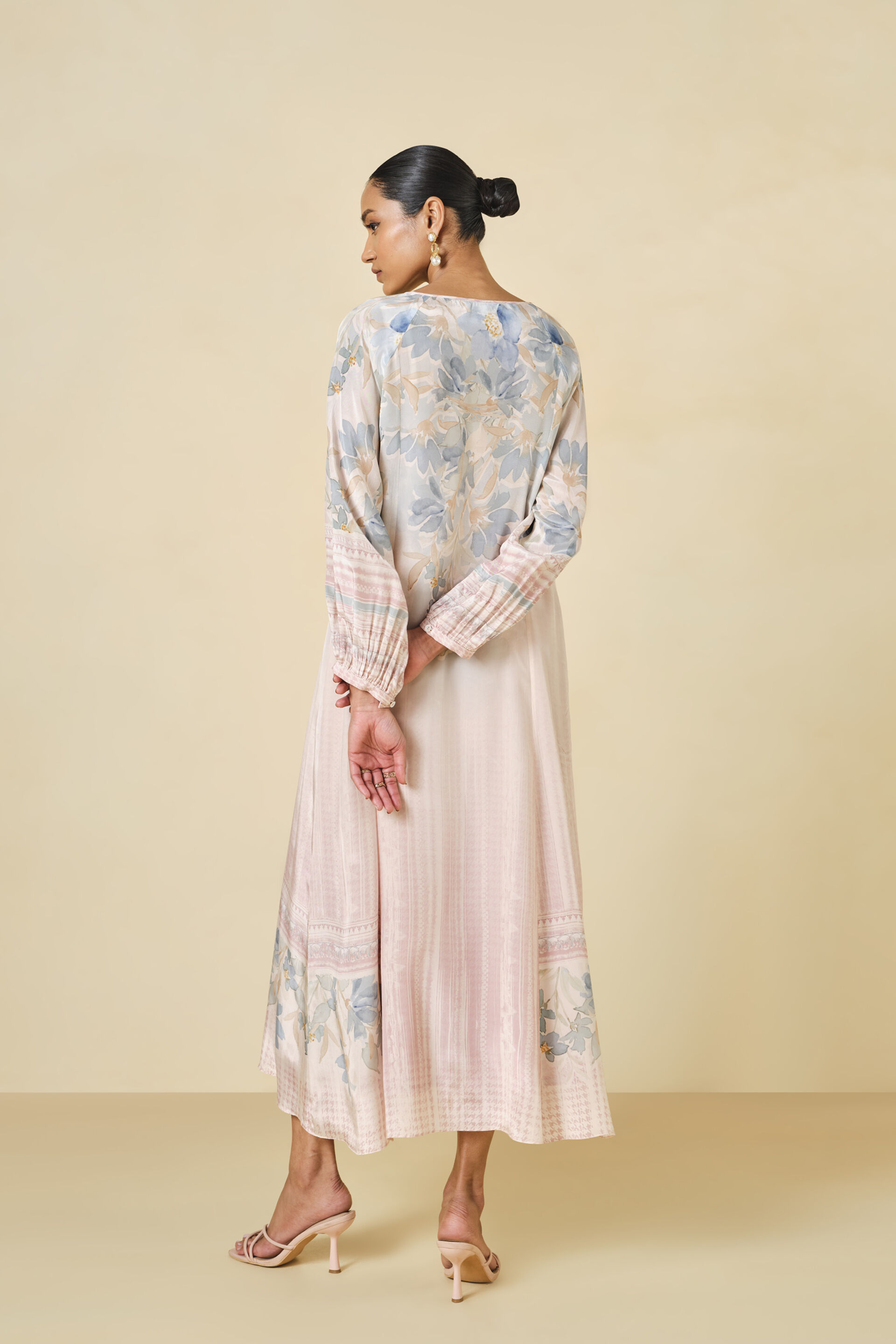 Laverna Printed Dress - Blush, Blush, image 2