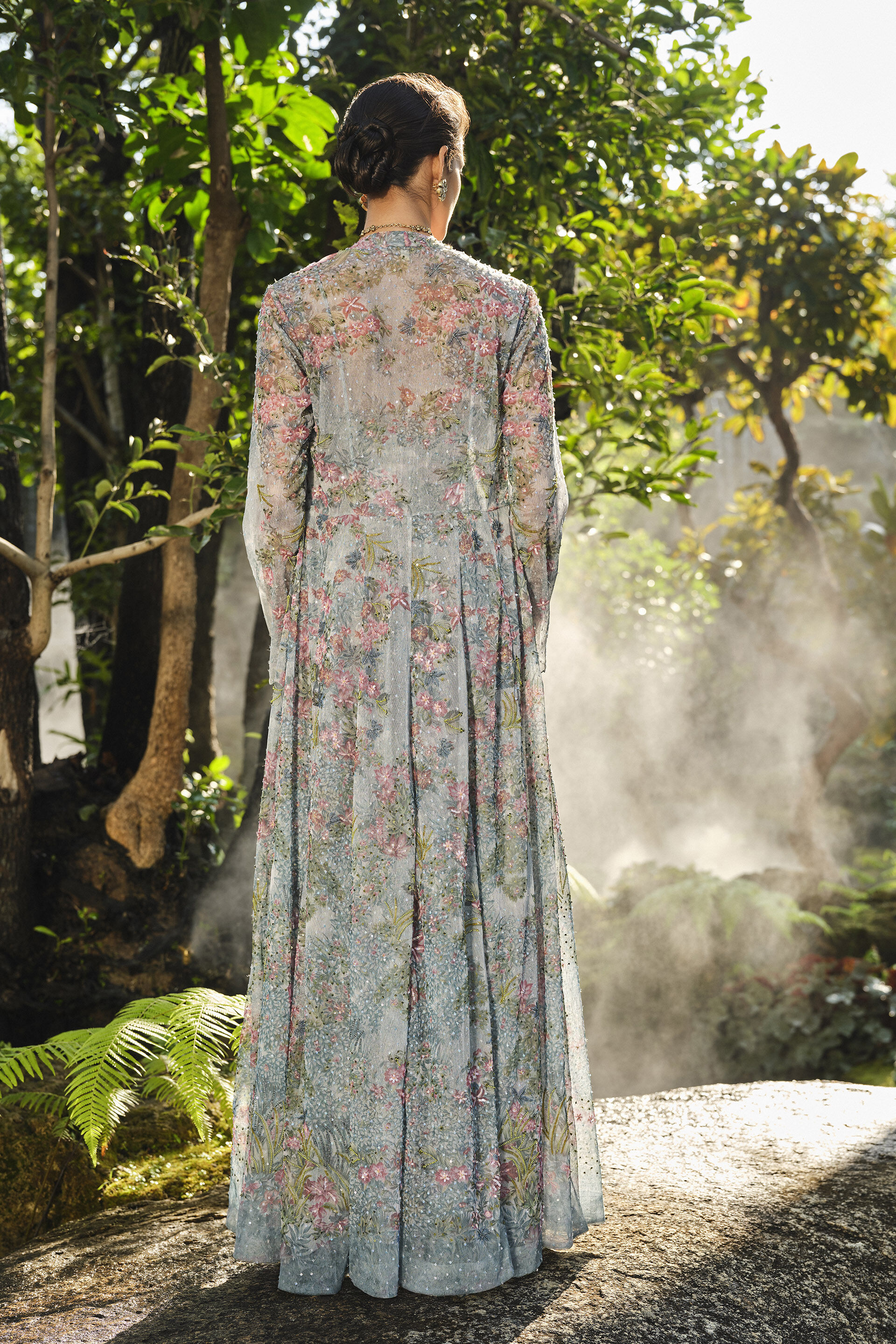 Blooming Meadows Jacket Set - Blue