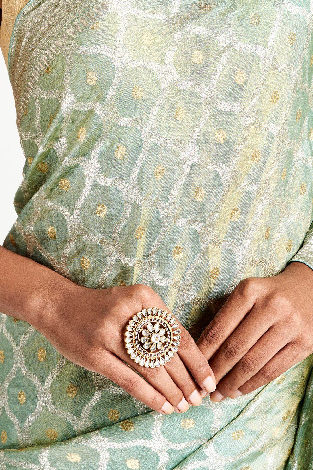 Crystal Floral Ring, , image 2