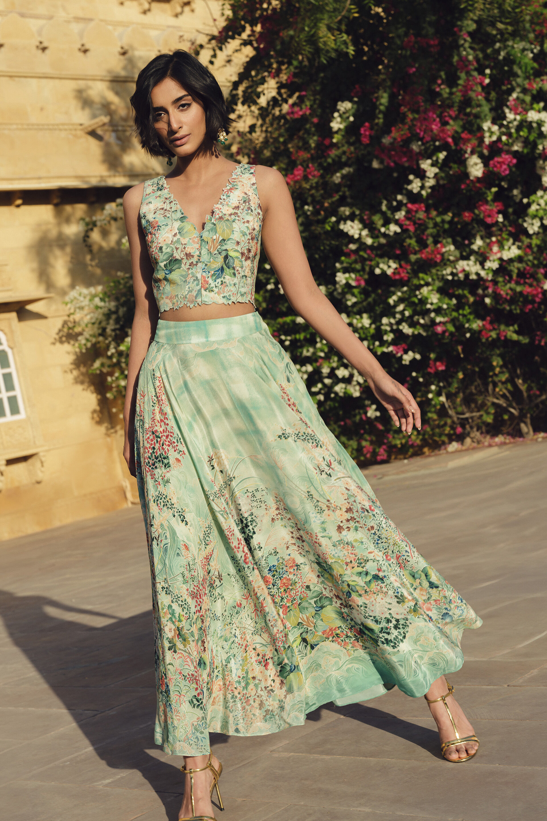 Pomona Skirt Set - Sage