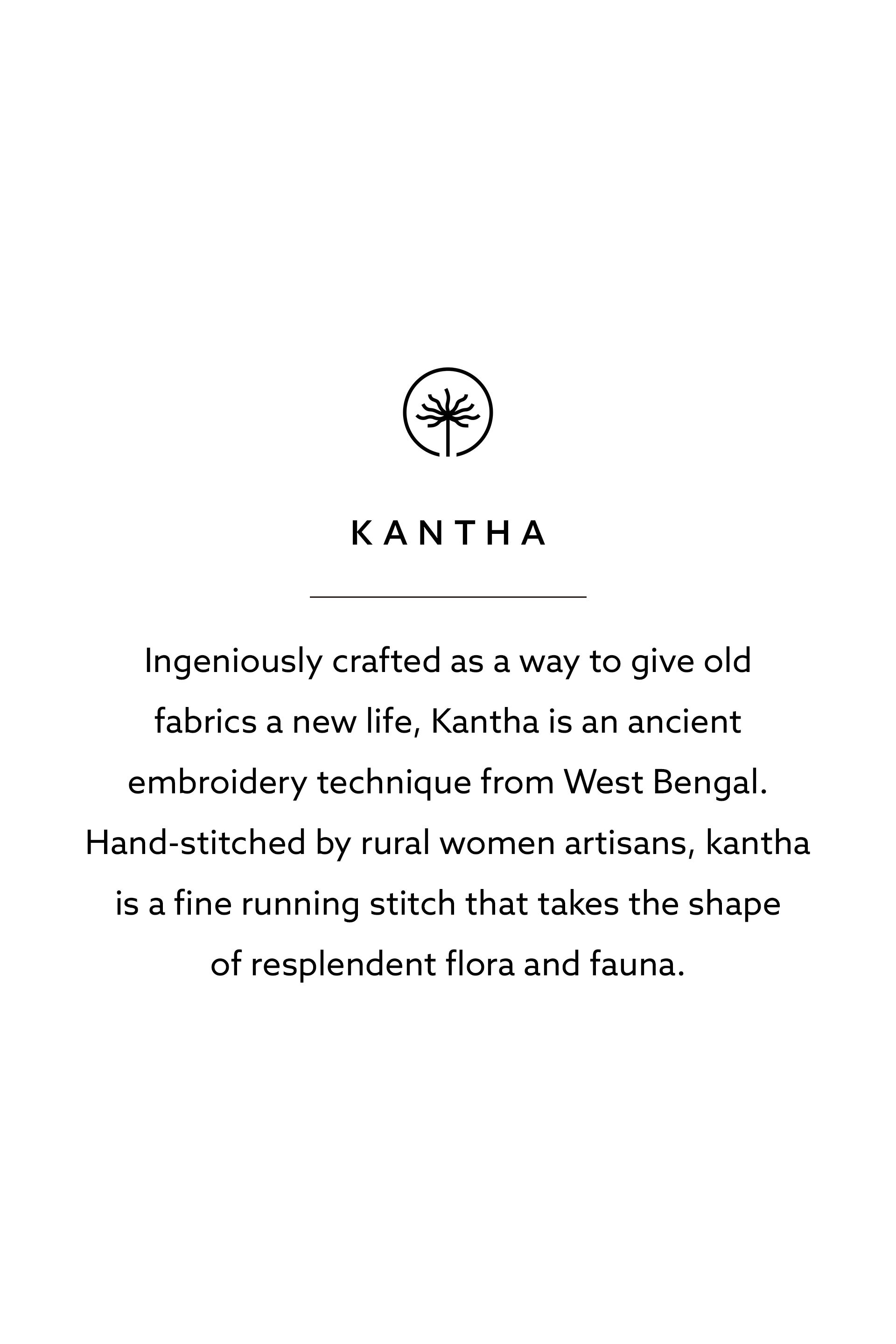 Dream Hand-embroidered Kantha Co-ord - Blush, Blush, image 6