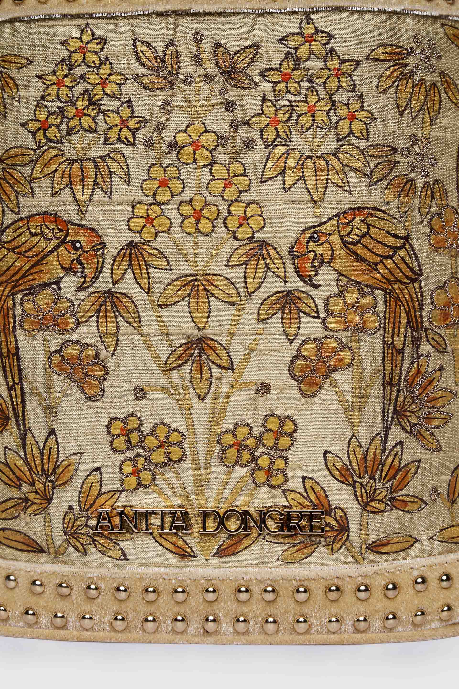 Pichhwai Bucket Bag - Canary Gold, Gold, image 11