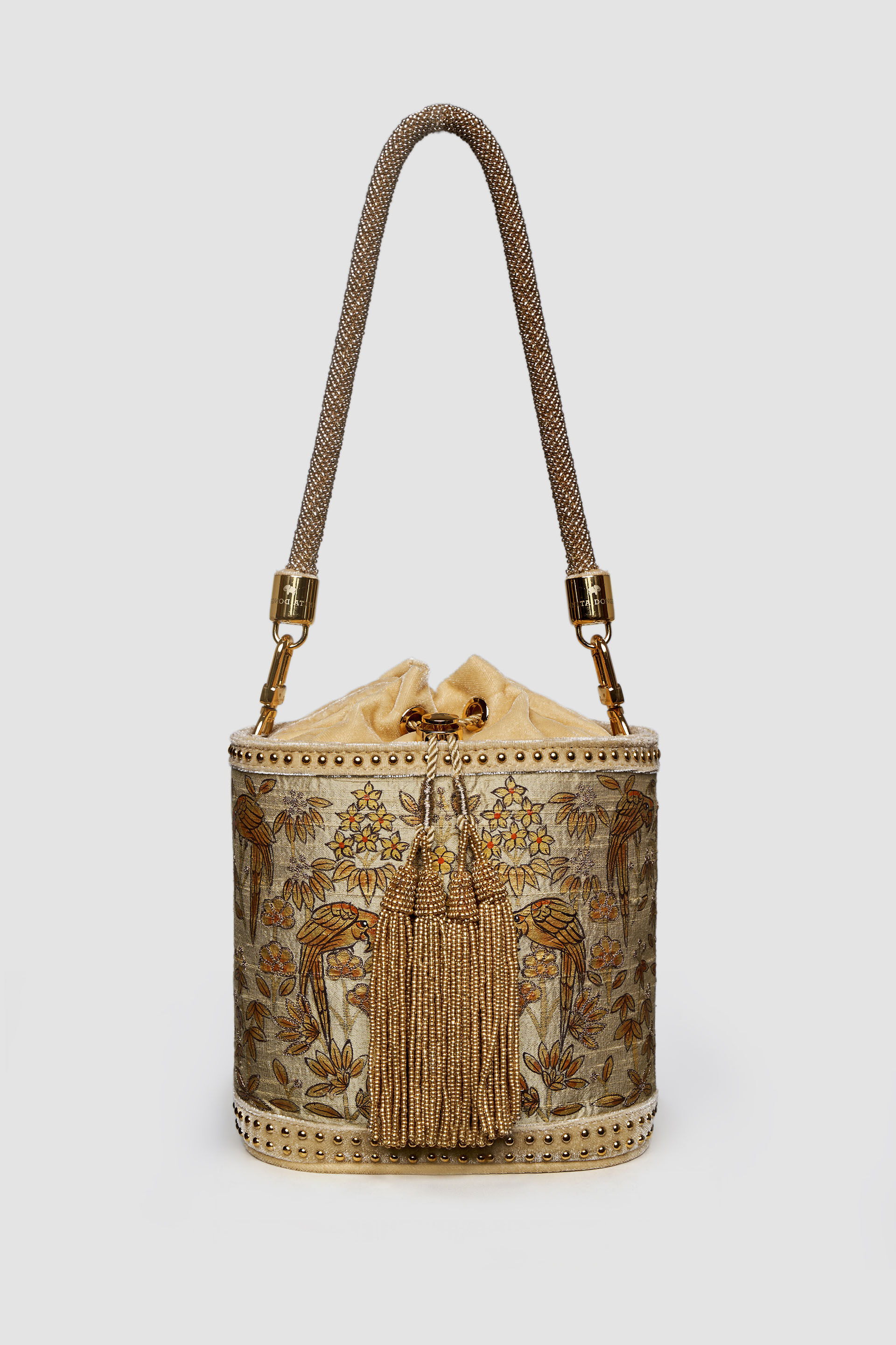 Pichhwai Bucket Bag - Canary Gold, Gold, image 1