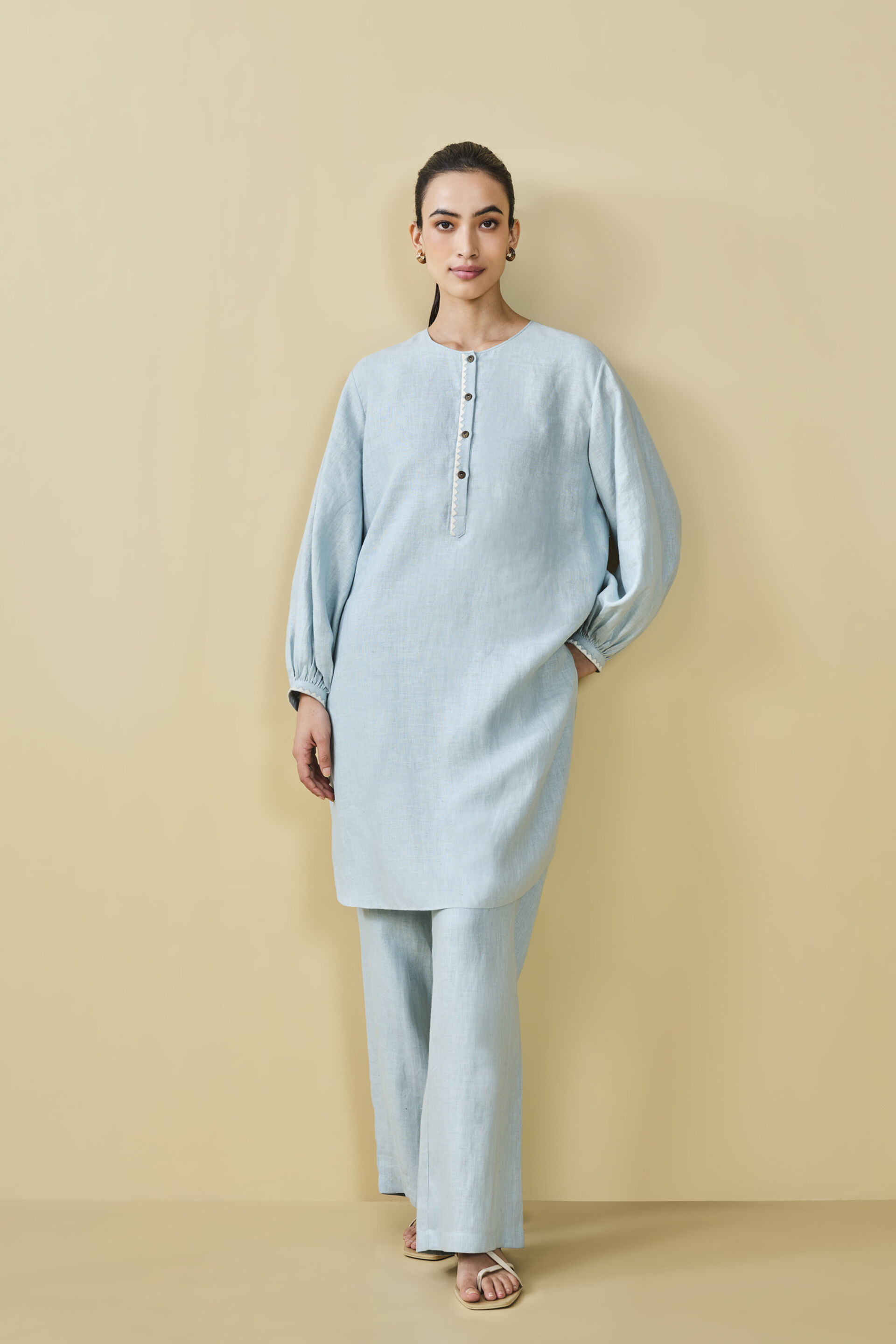 Whirl Hemp Coord - Powder Blue