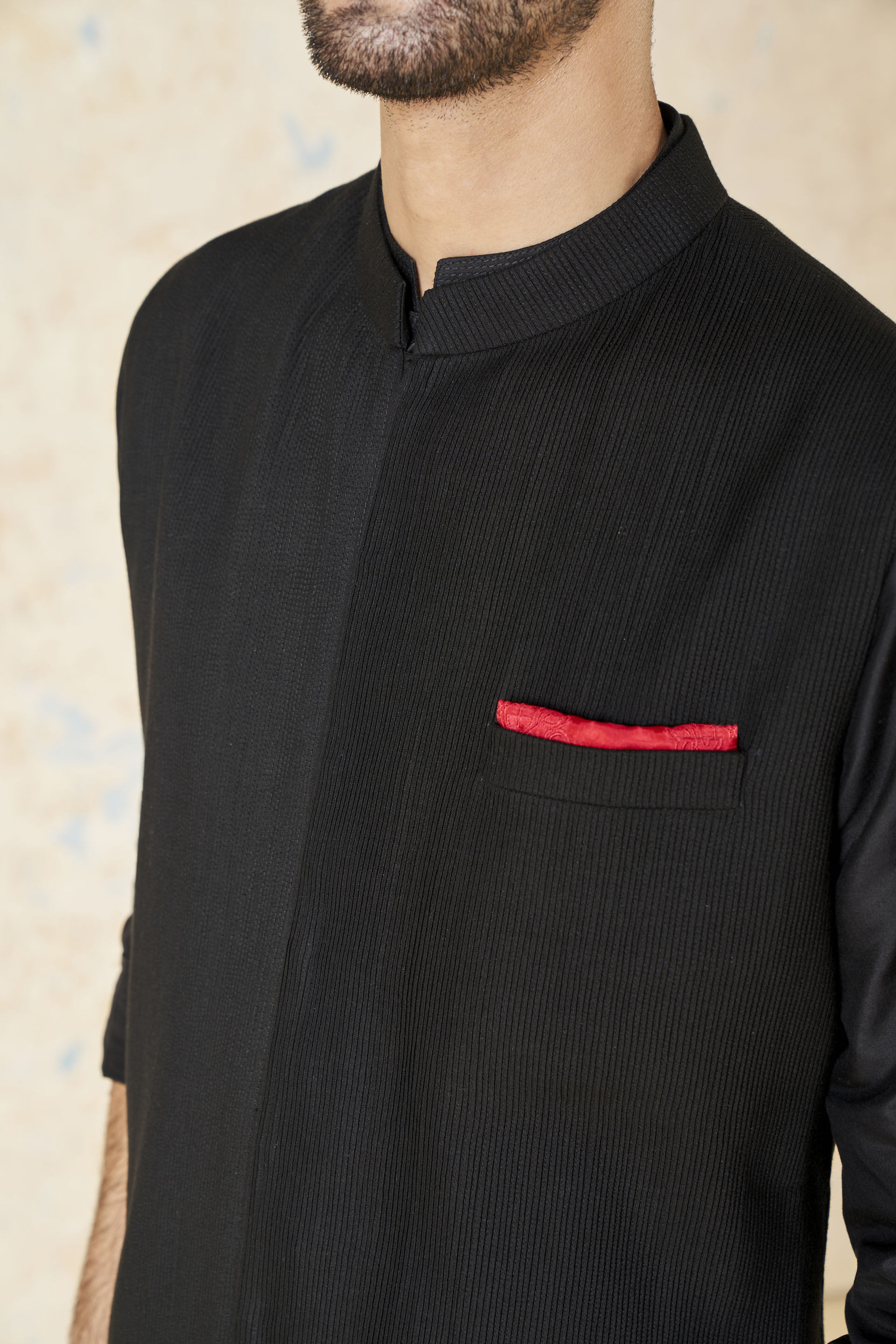 Akheel Nehru Jacket - Black, Black, image 6