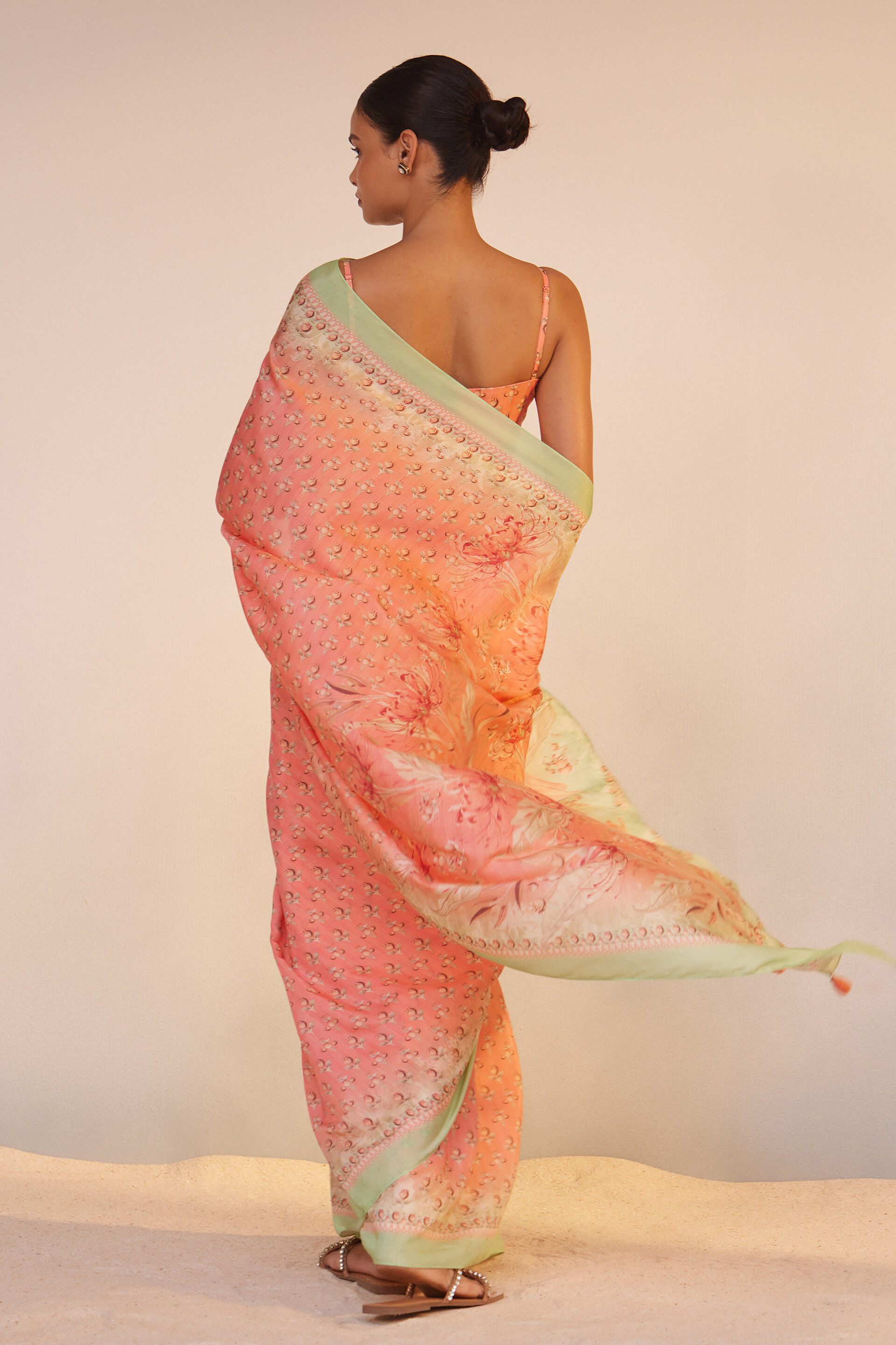 Umaiza Saree, Pink, image 3