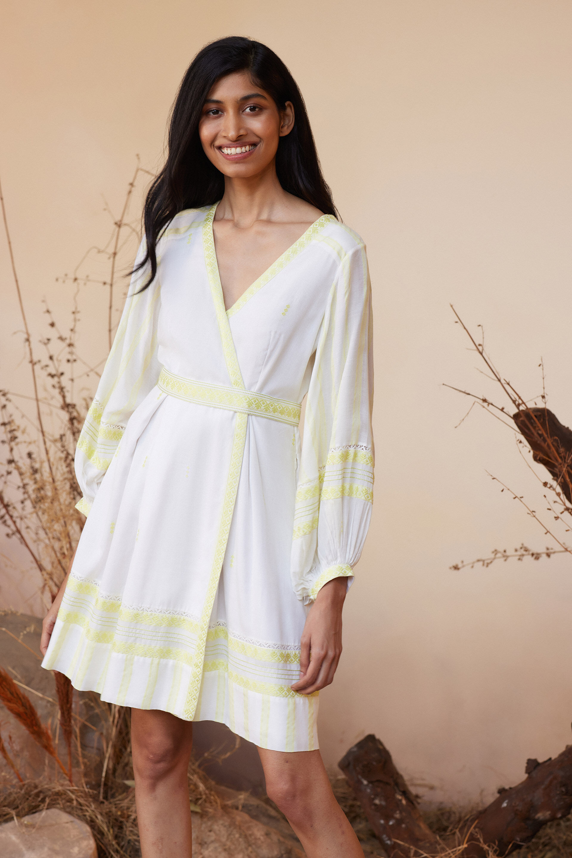 Umika Dress - Lime, Lime, image 1