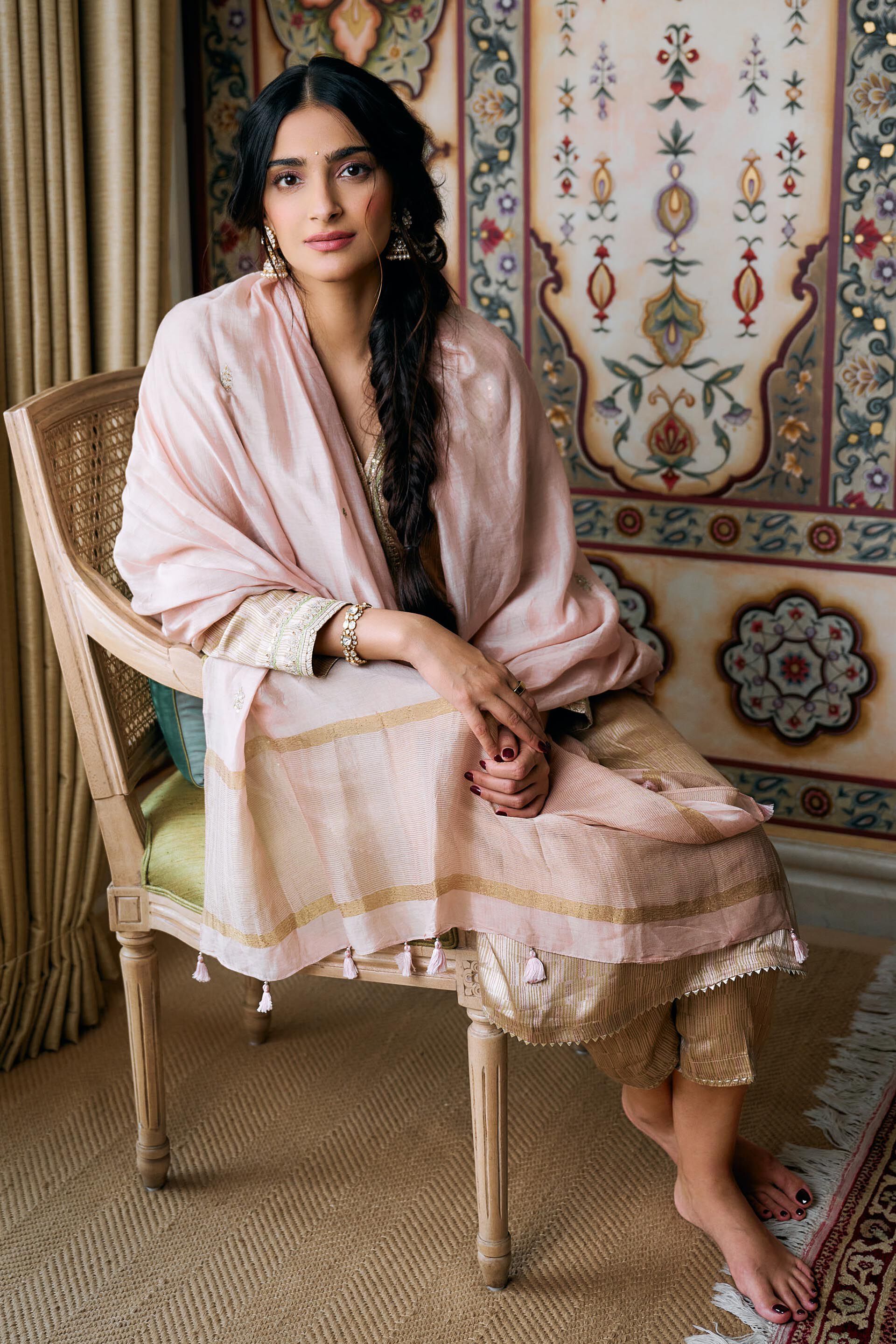 Khwaab Suit Set -Blush, , image 1