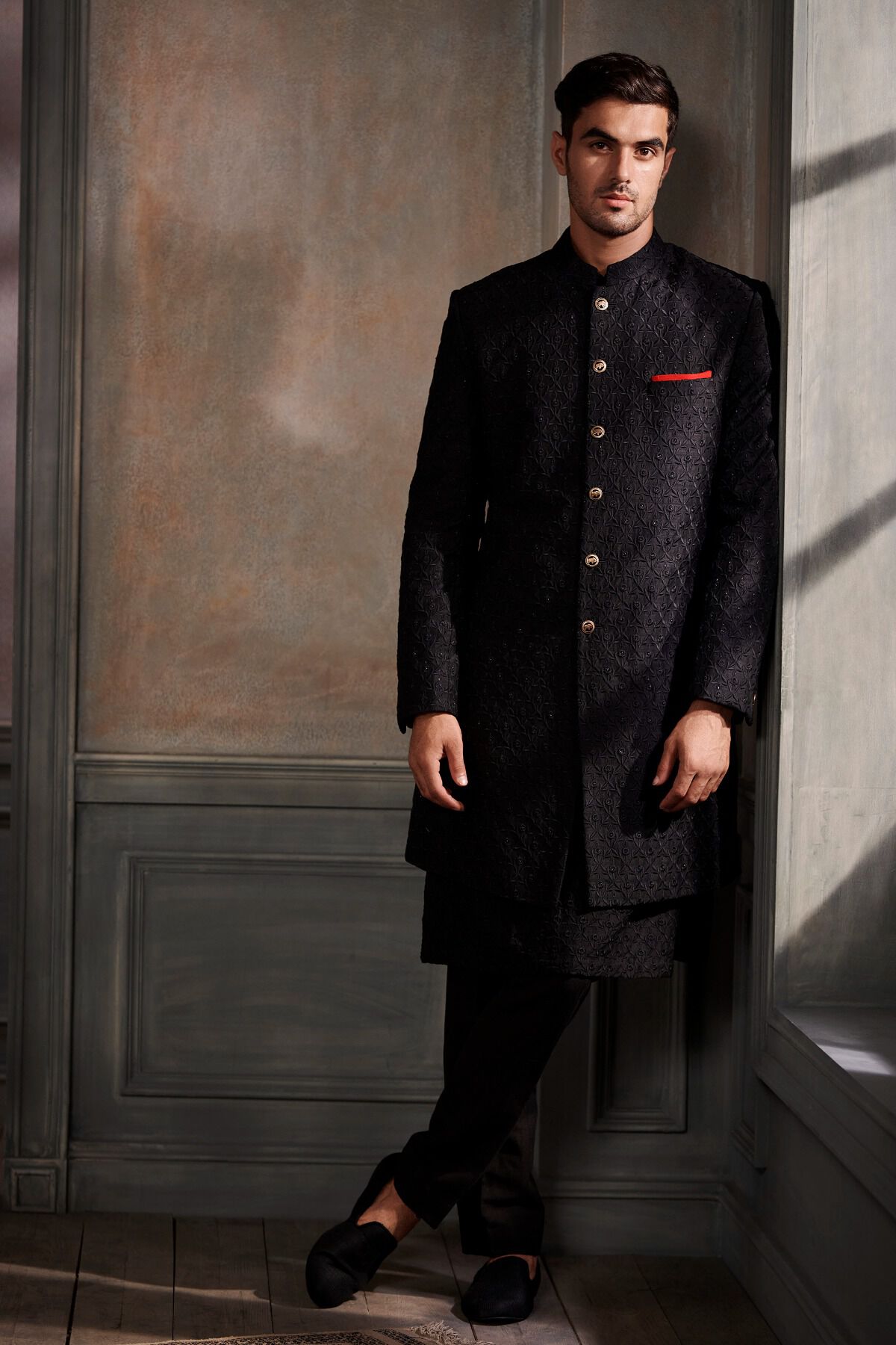 Black sherwani for men deals