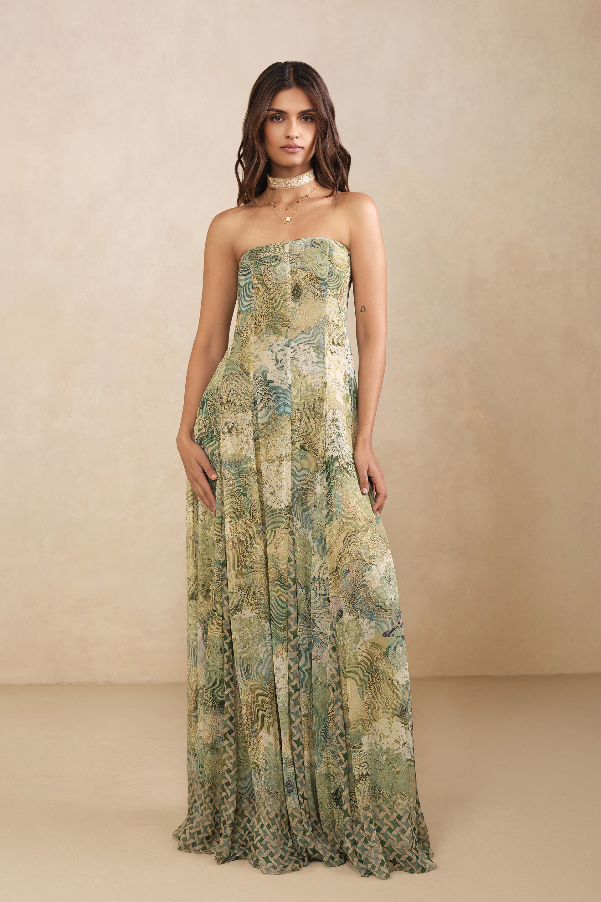 Iris Bemberg Gown - Sage