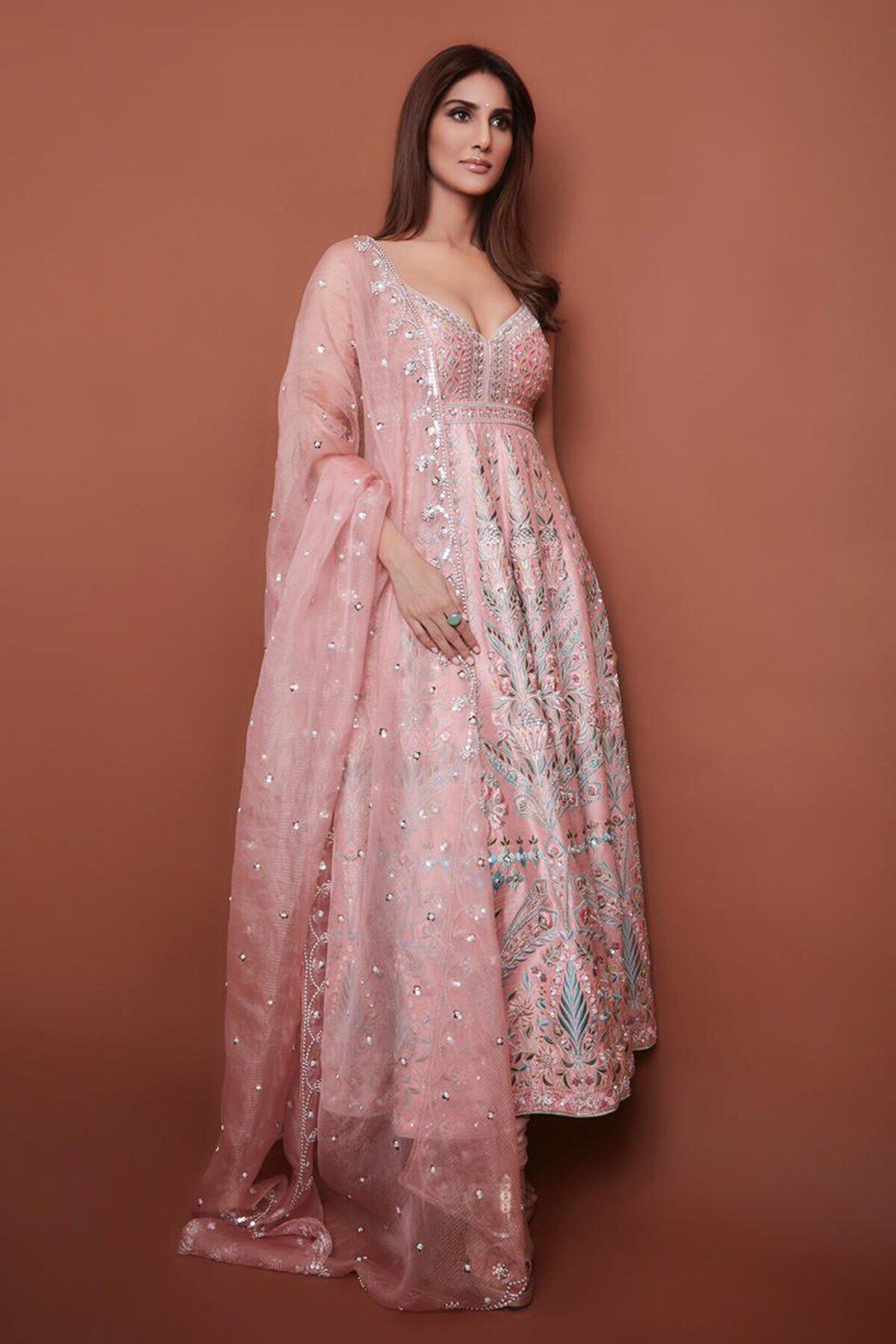 1 - Ghania Kurta Set &ndash; Blush, image 1