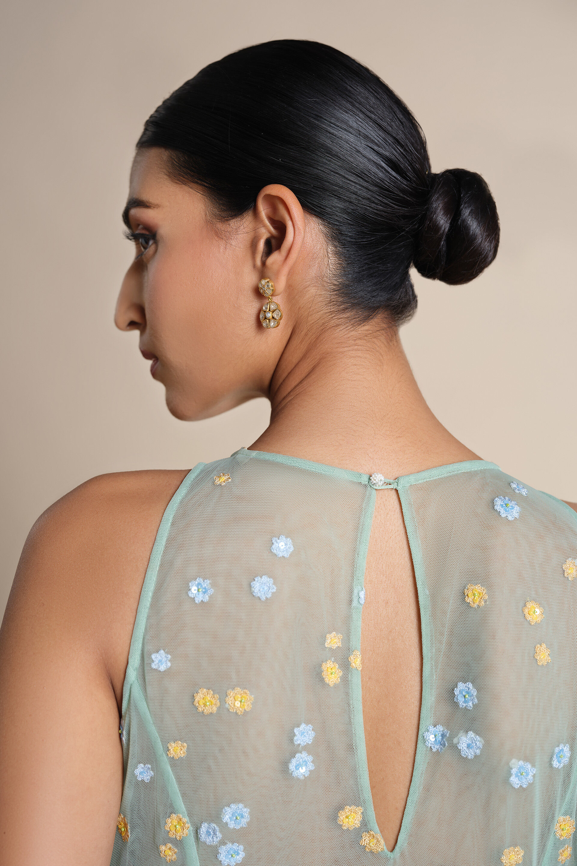 Lakeforest Embroidered Gown - Sage, Sage, image 5