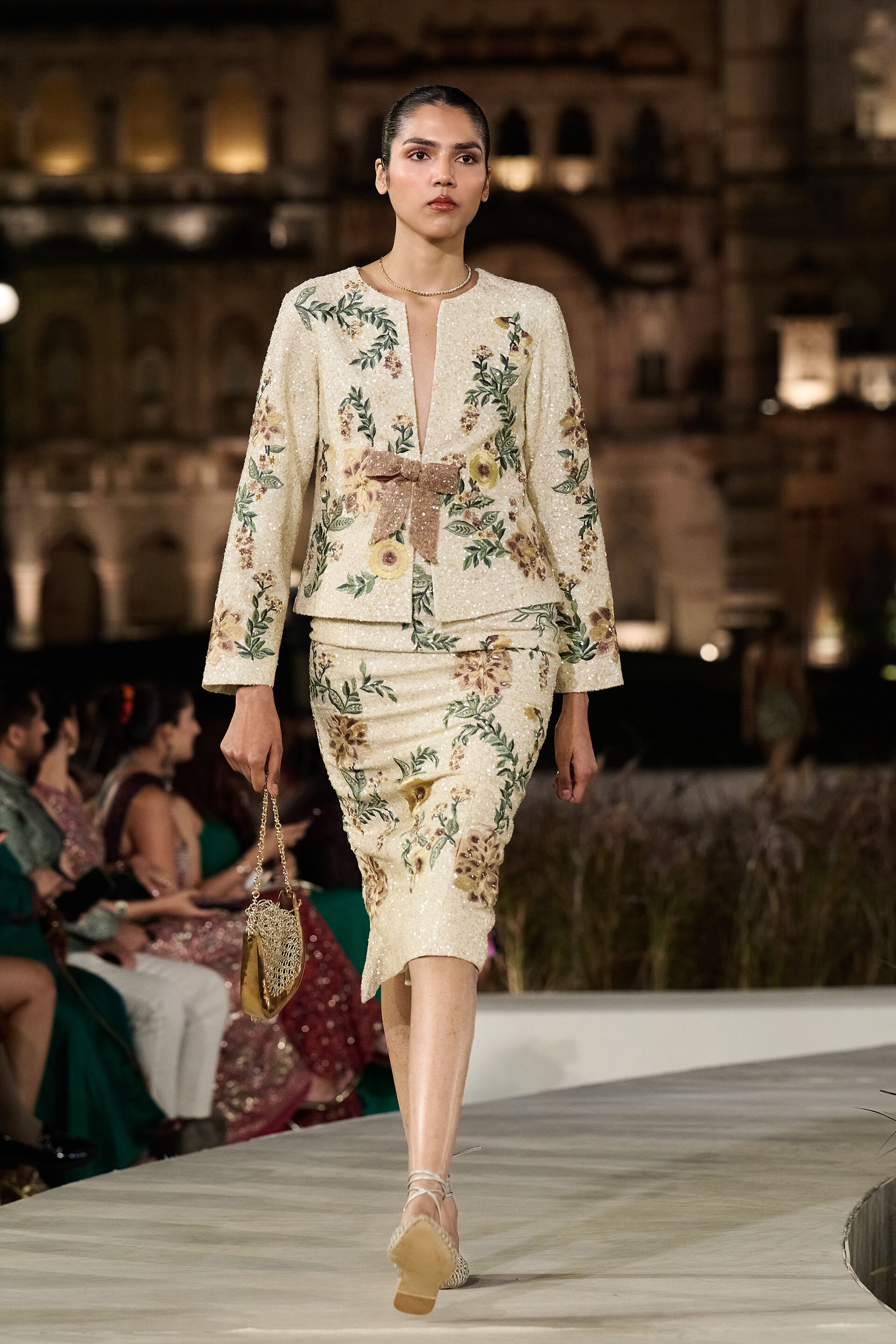 Meadowfern Embroidered Skirt Set - Ivory