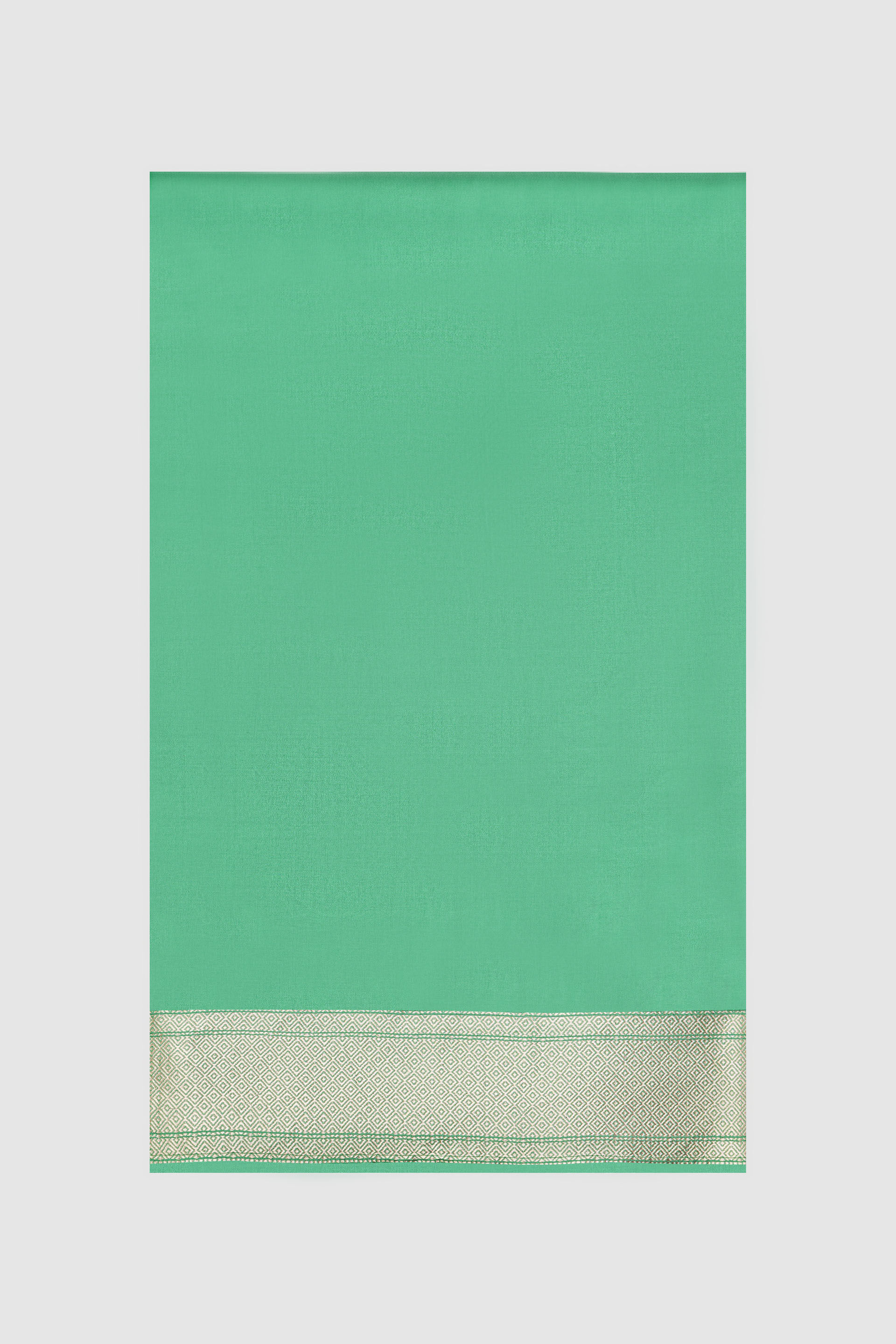 Adaj Benarasi Saree - Green, Green, image 4