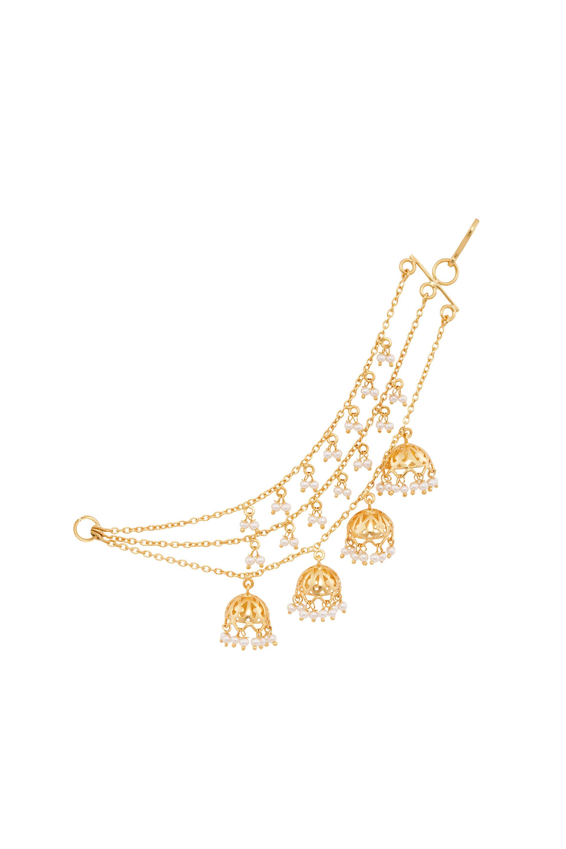 Half Jhumki Ear Chain, , image 1