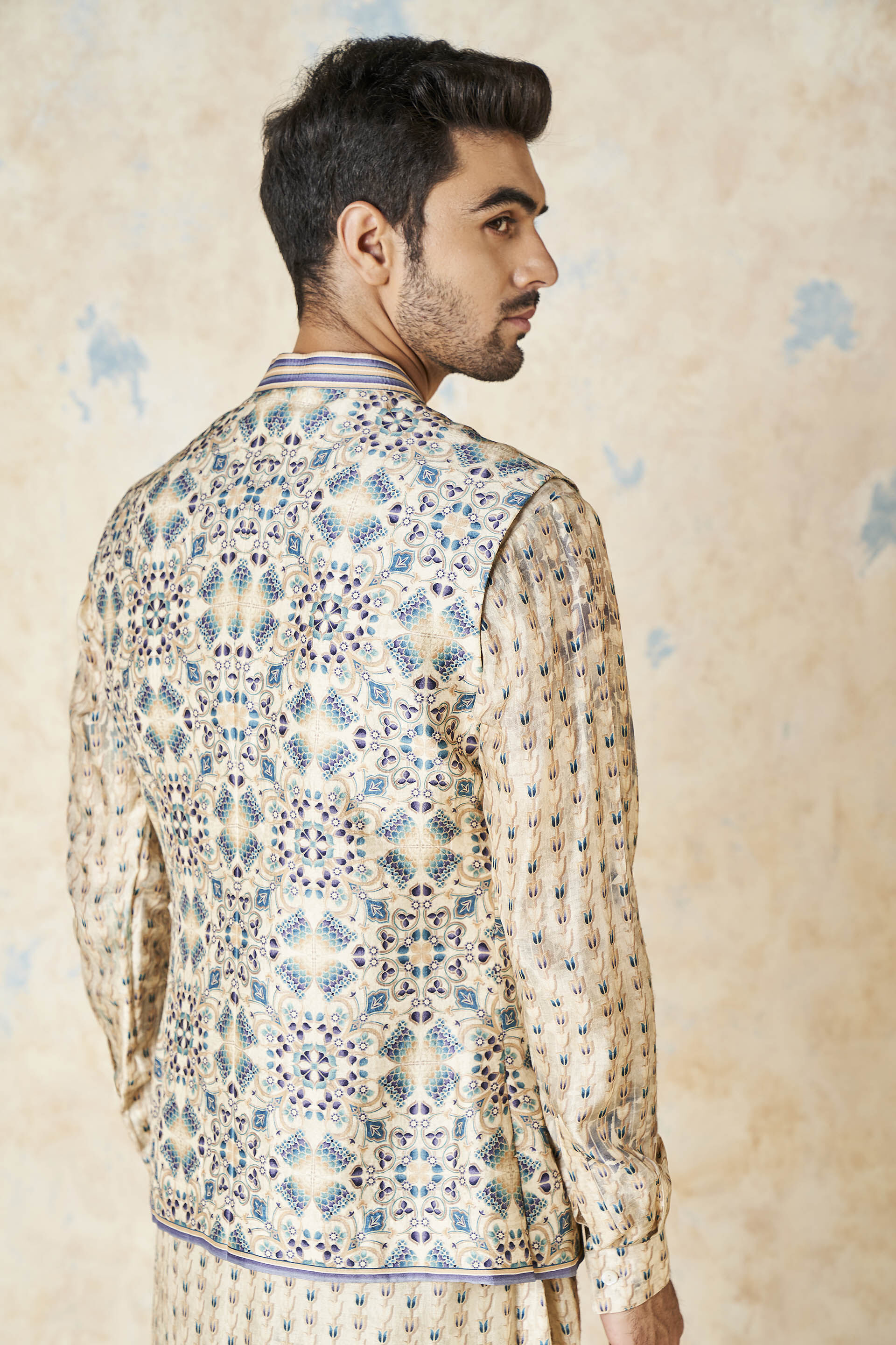 Evyavan Nehru Jacket - Sand, Sand, image 5
