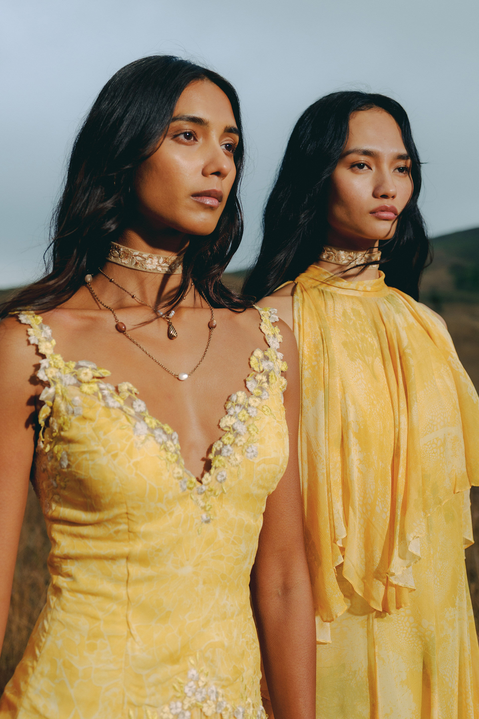 Sora Bemberg Gown - Yellow, Yellow, image 6