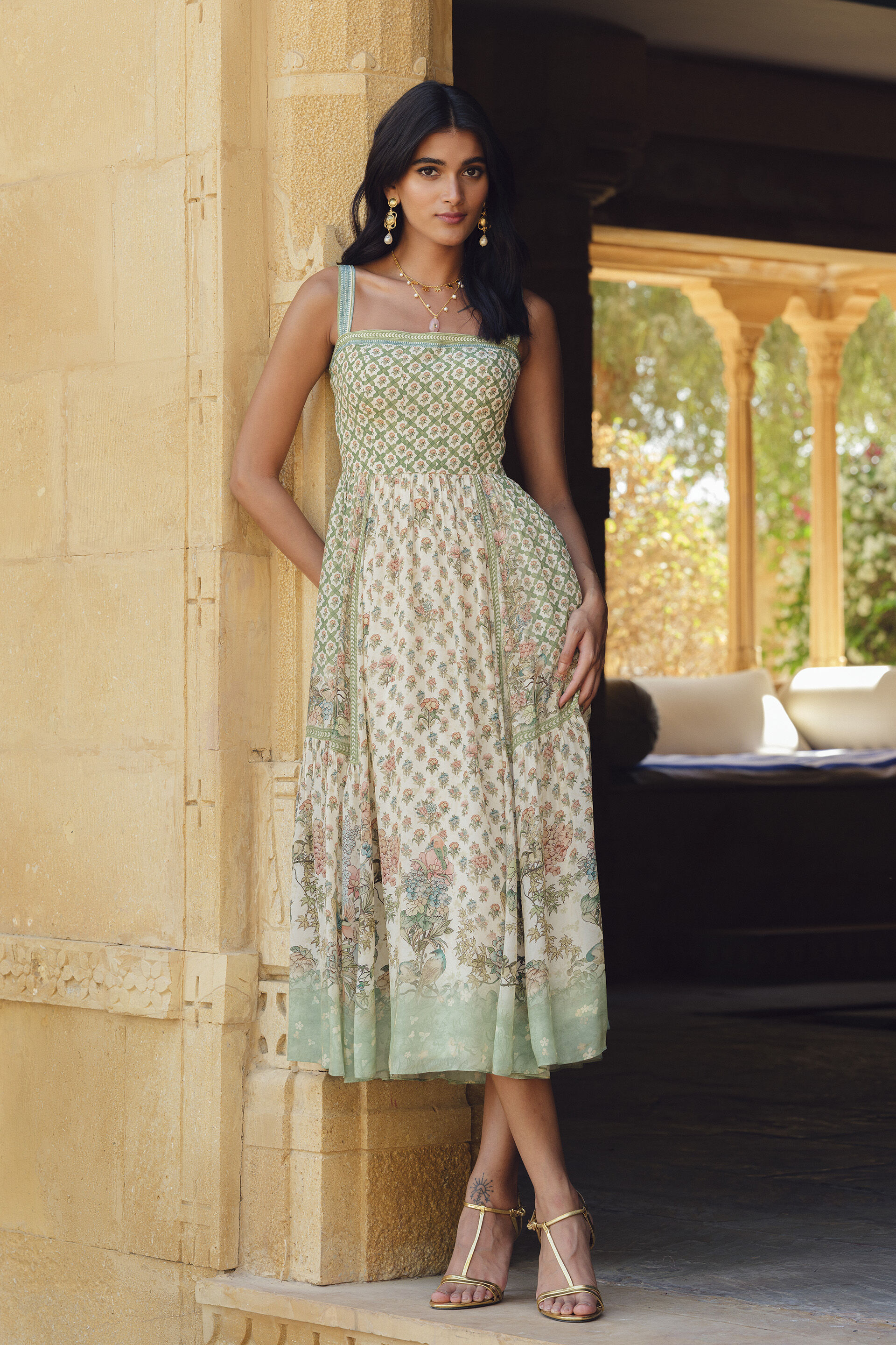 Loraina Dress - Sage