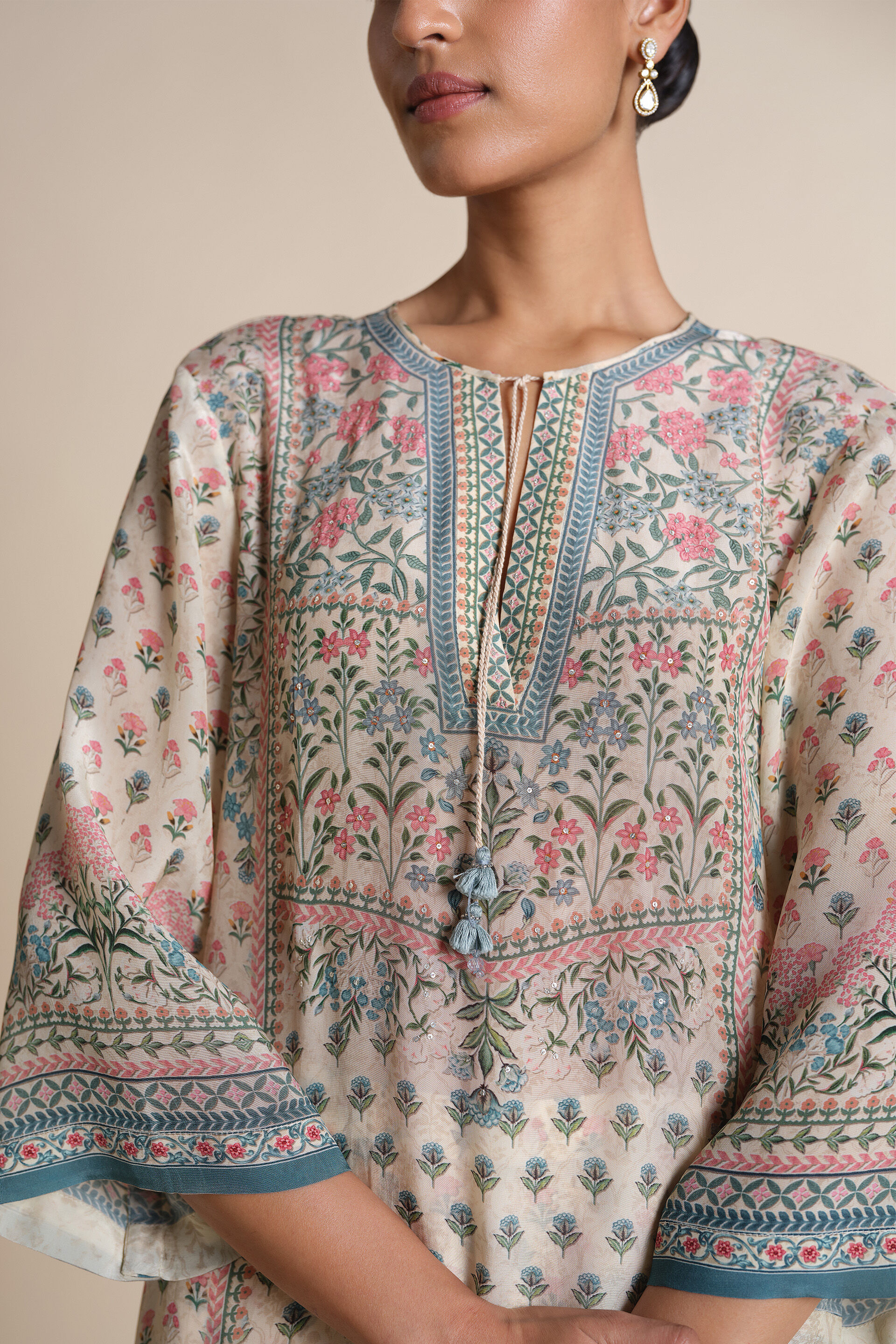 Indivarini Kurta Set - Cream, Cream, image 11