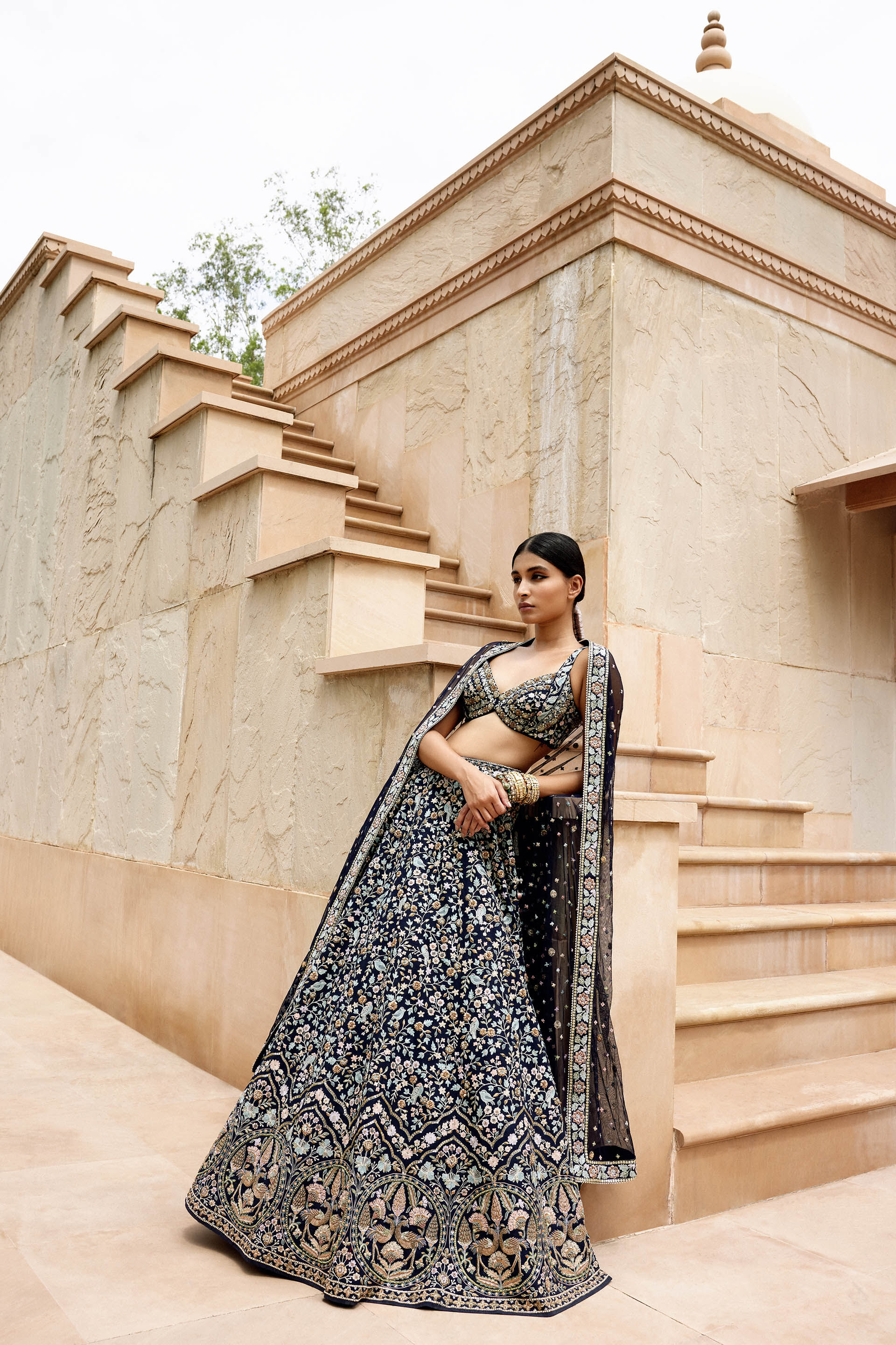 Lehenga gown sales