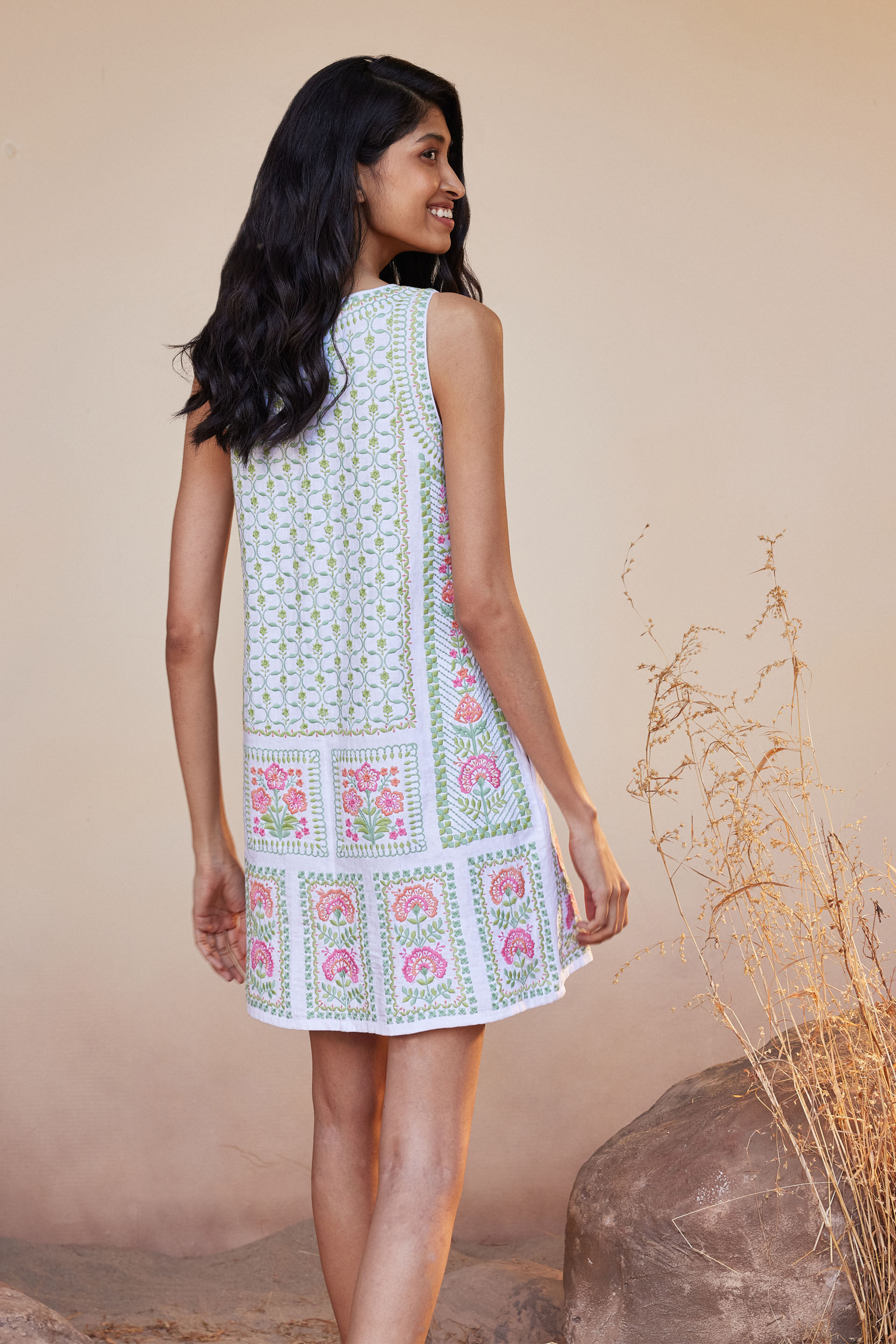 Luna Dress - White, White, image 5