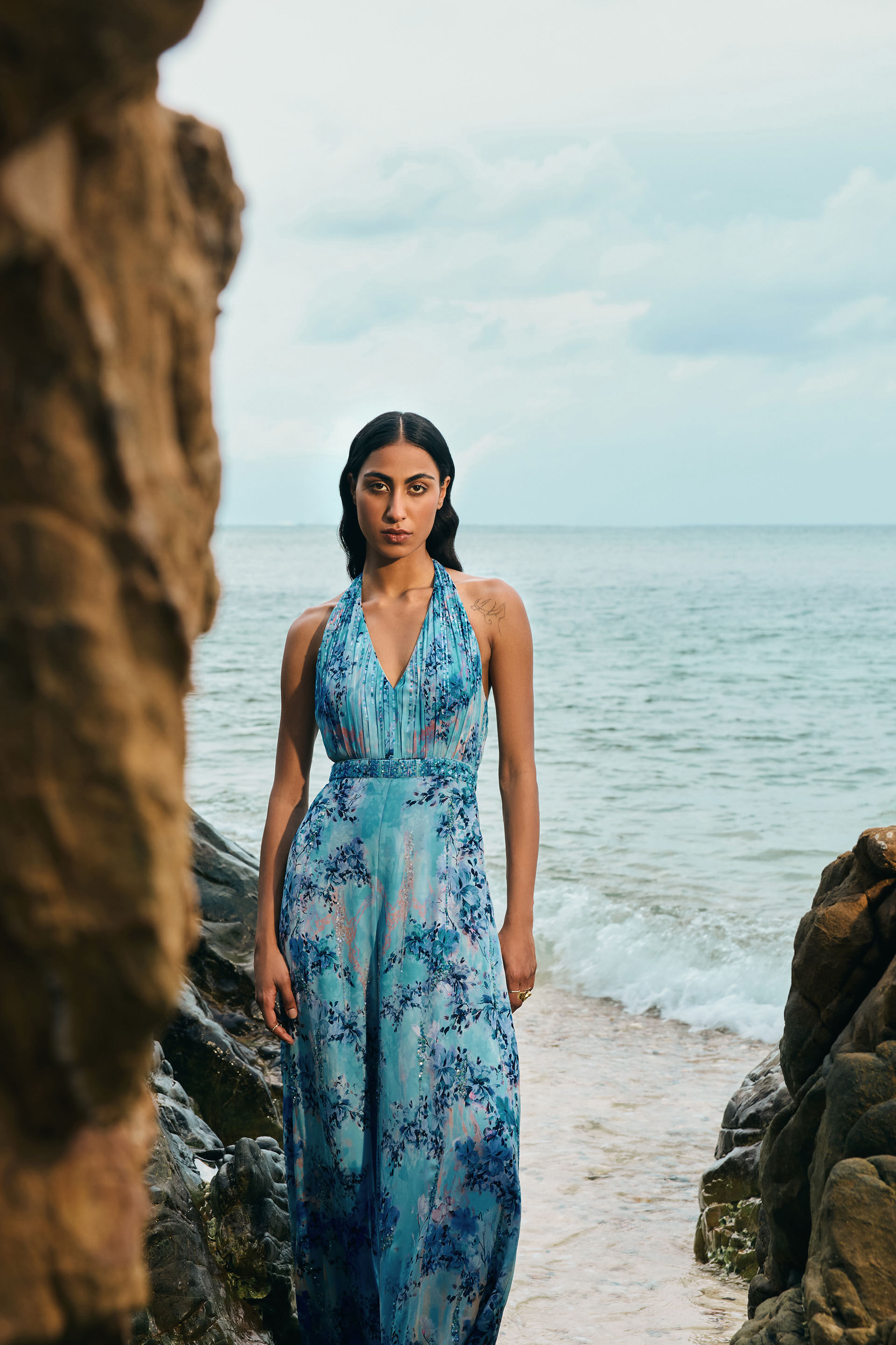 Aberfa Georgette Jumpsuit - Blue, Blue, image 7