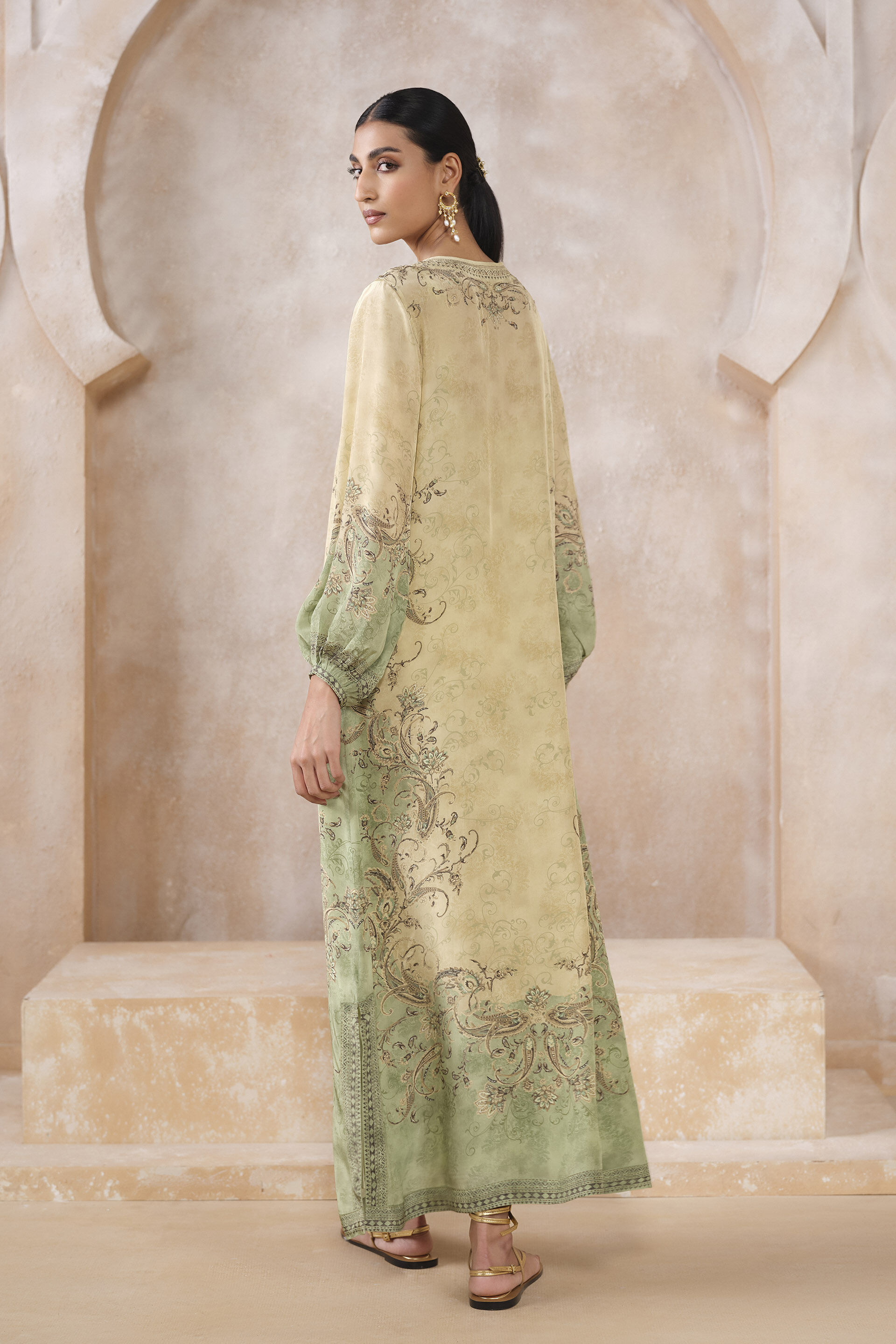 Norcia Kaftan - Green