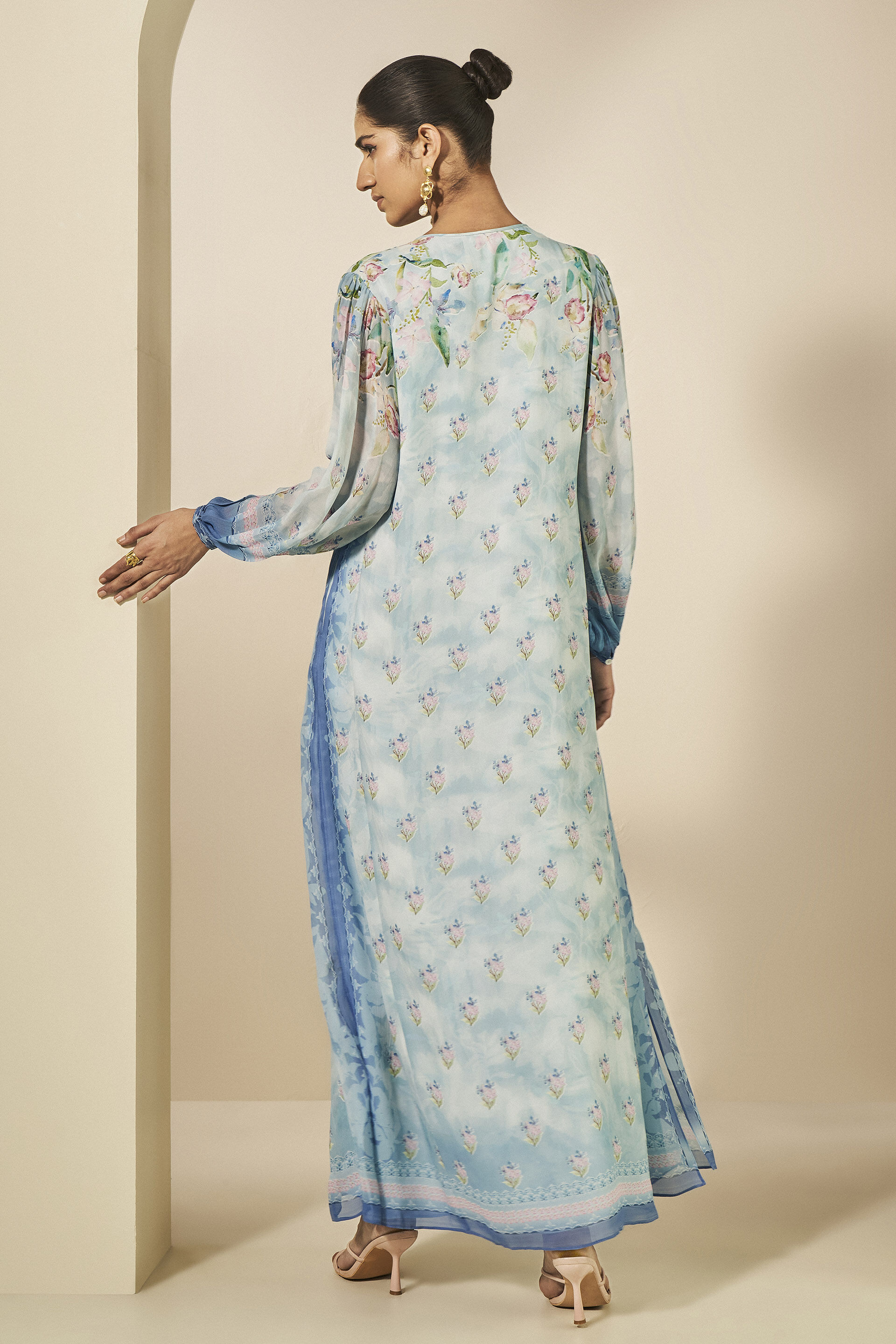Dayflower Kaftan - Blue, Blue, image 3