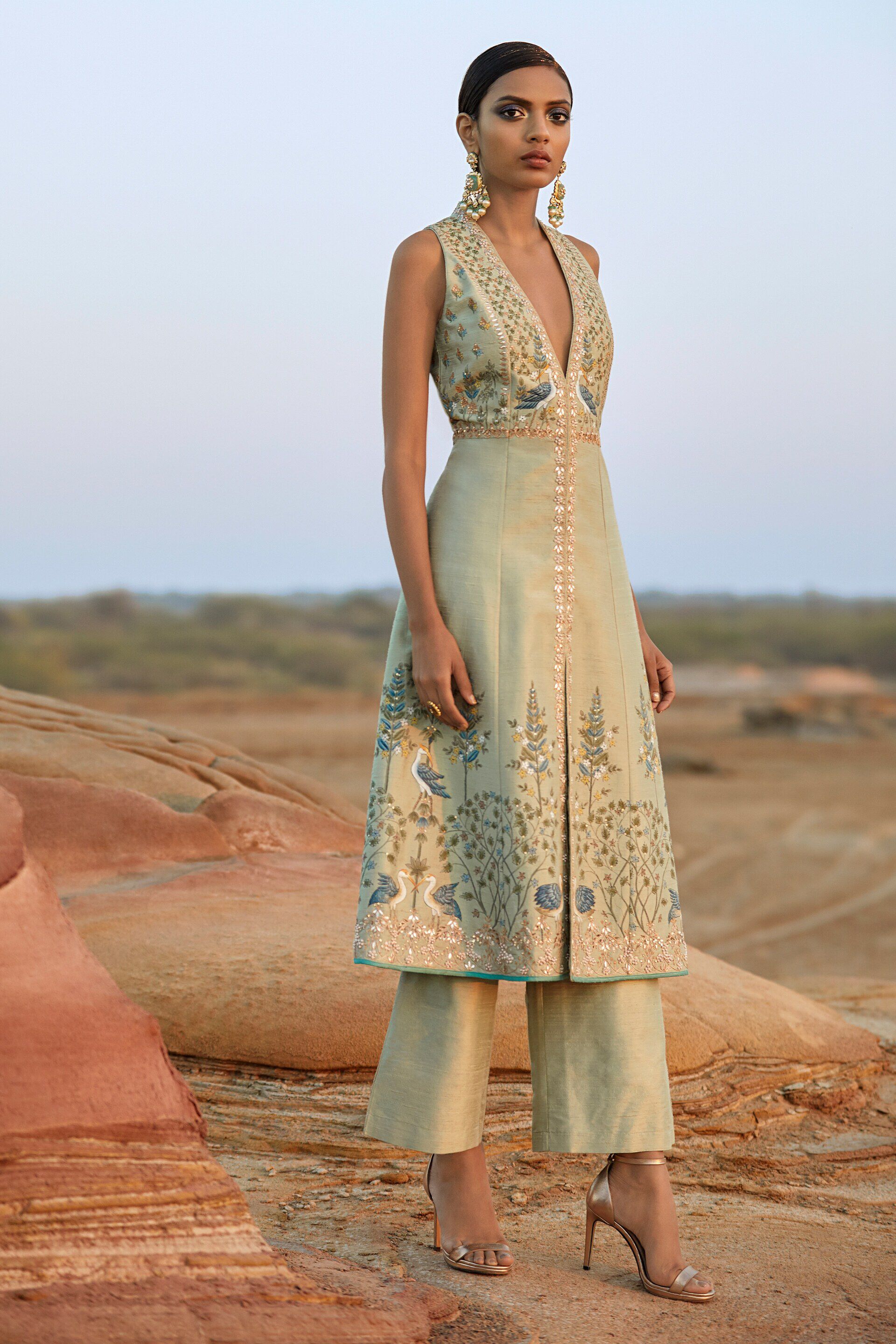 Marali Jacket Set - Sage Green