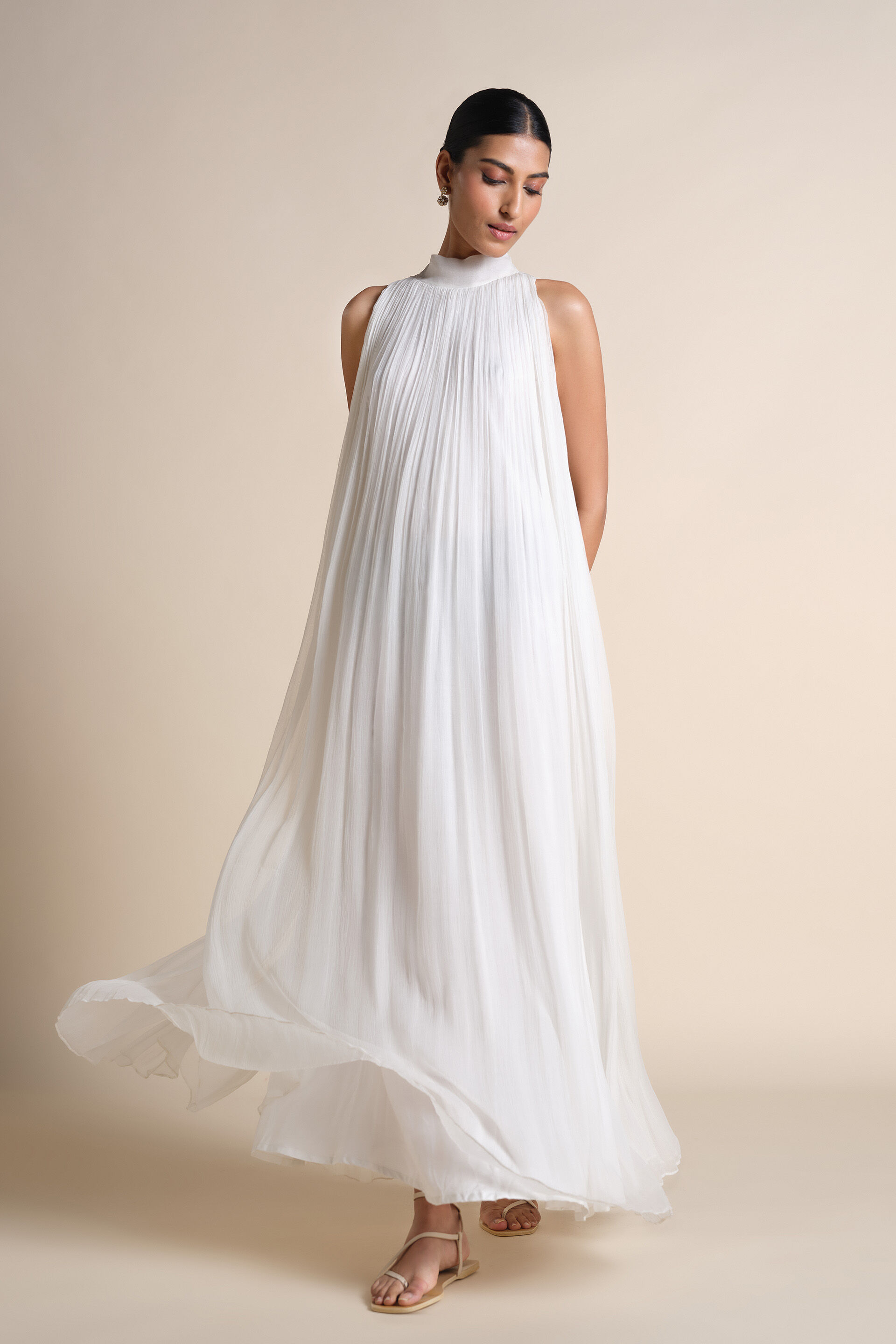 Mountain Mist Embroidered Jacket Set - Ivory, Ivory, image 5