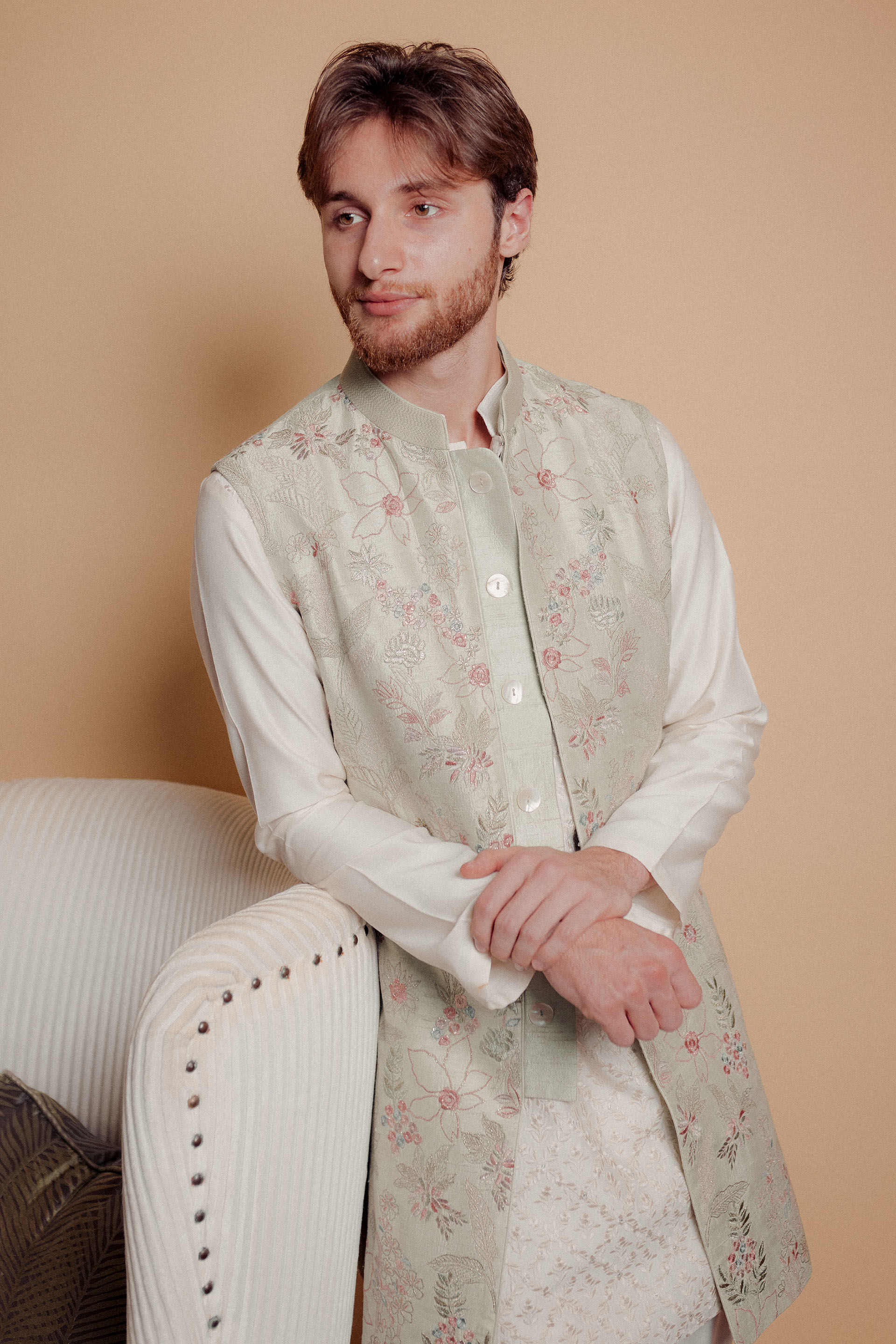 Dhruvam Nehru Jacket Set, , image 1